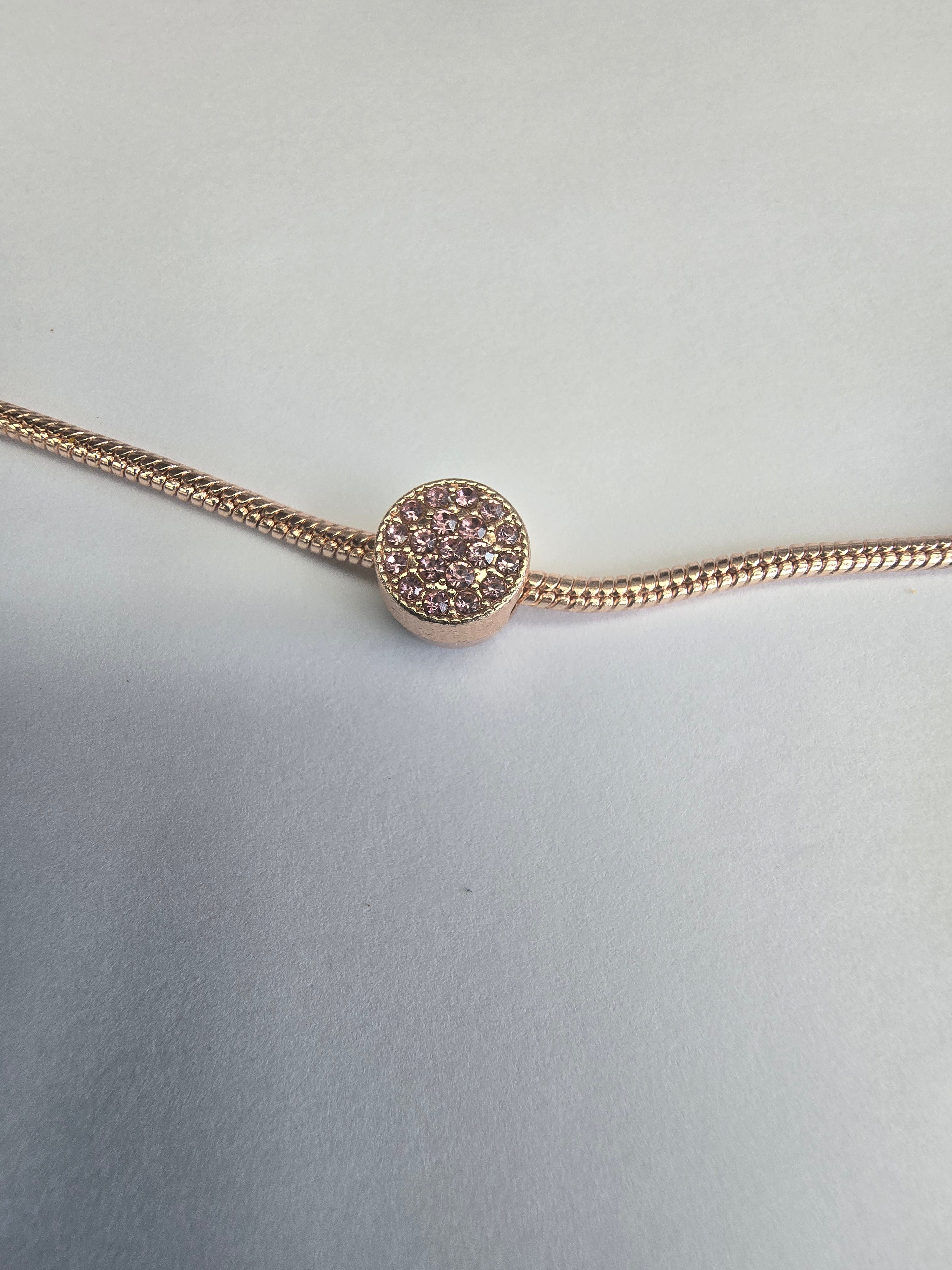 Rose Gold charm fits all charm bracelets
