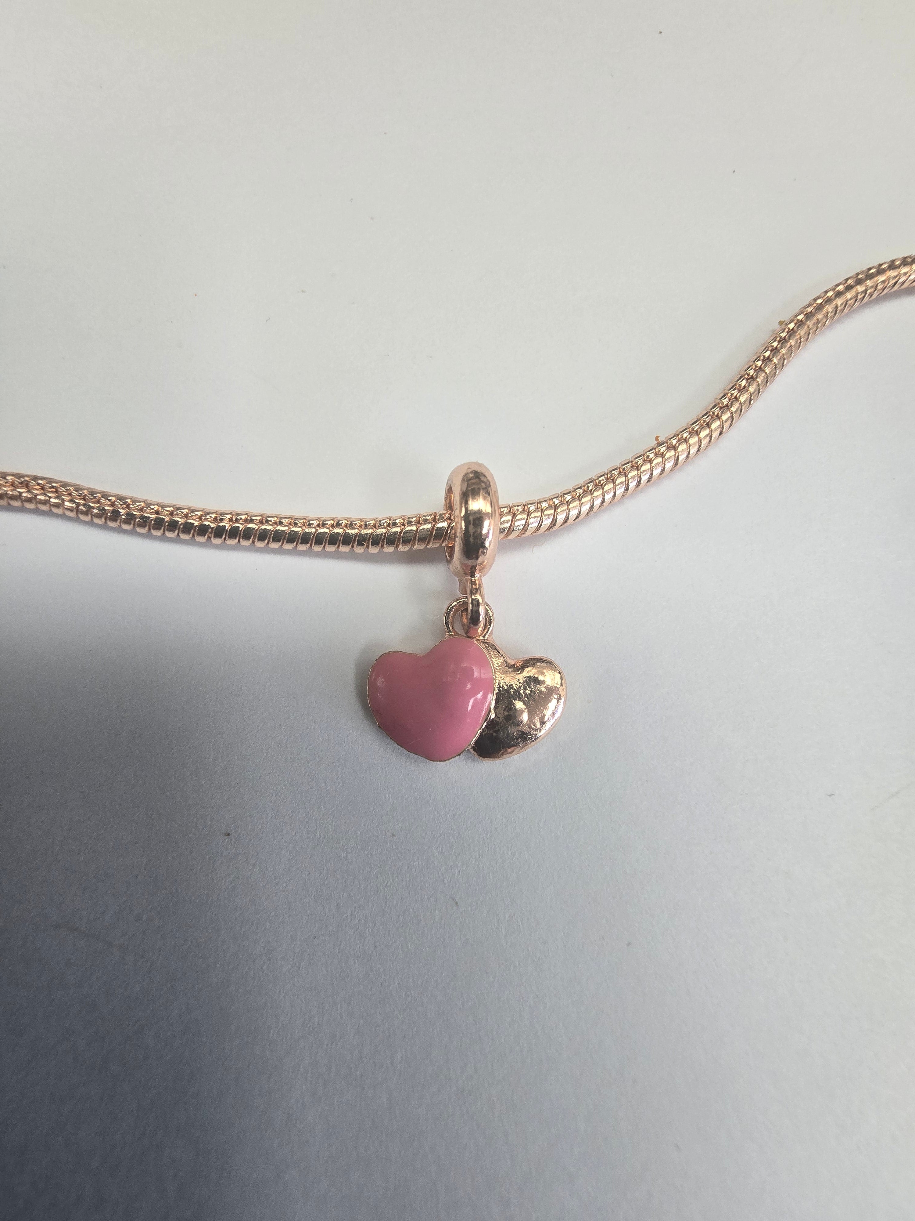 Rose Gold charm fits all charm bracelets