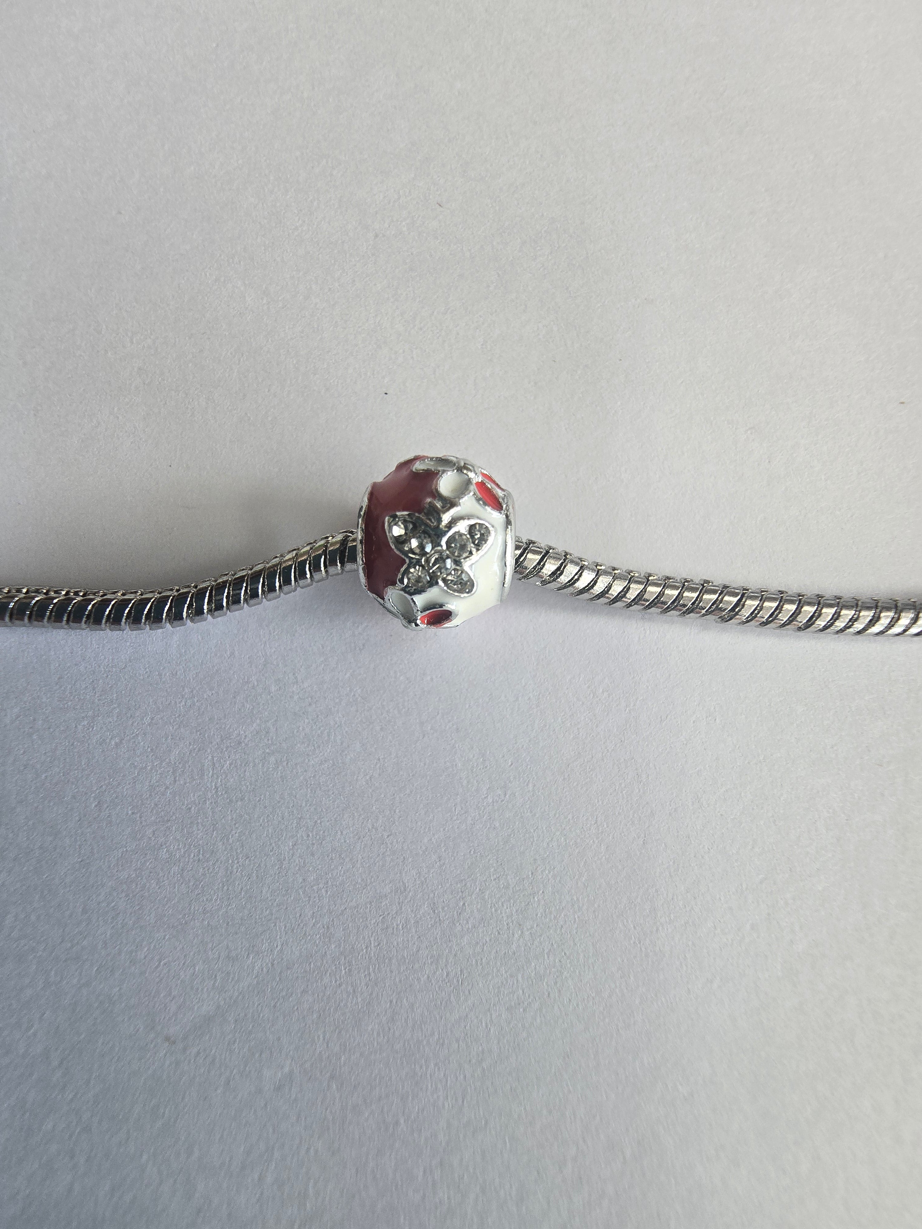 silver charm fits all charm bracelets
