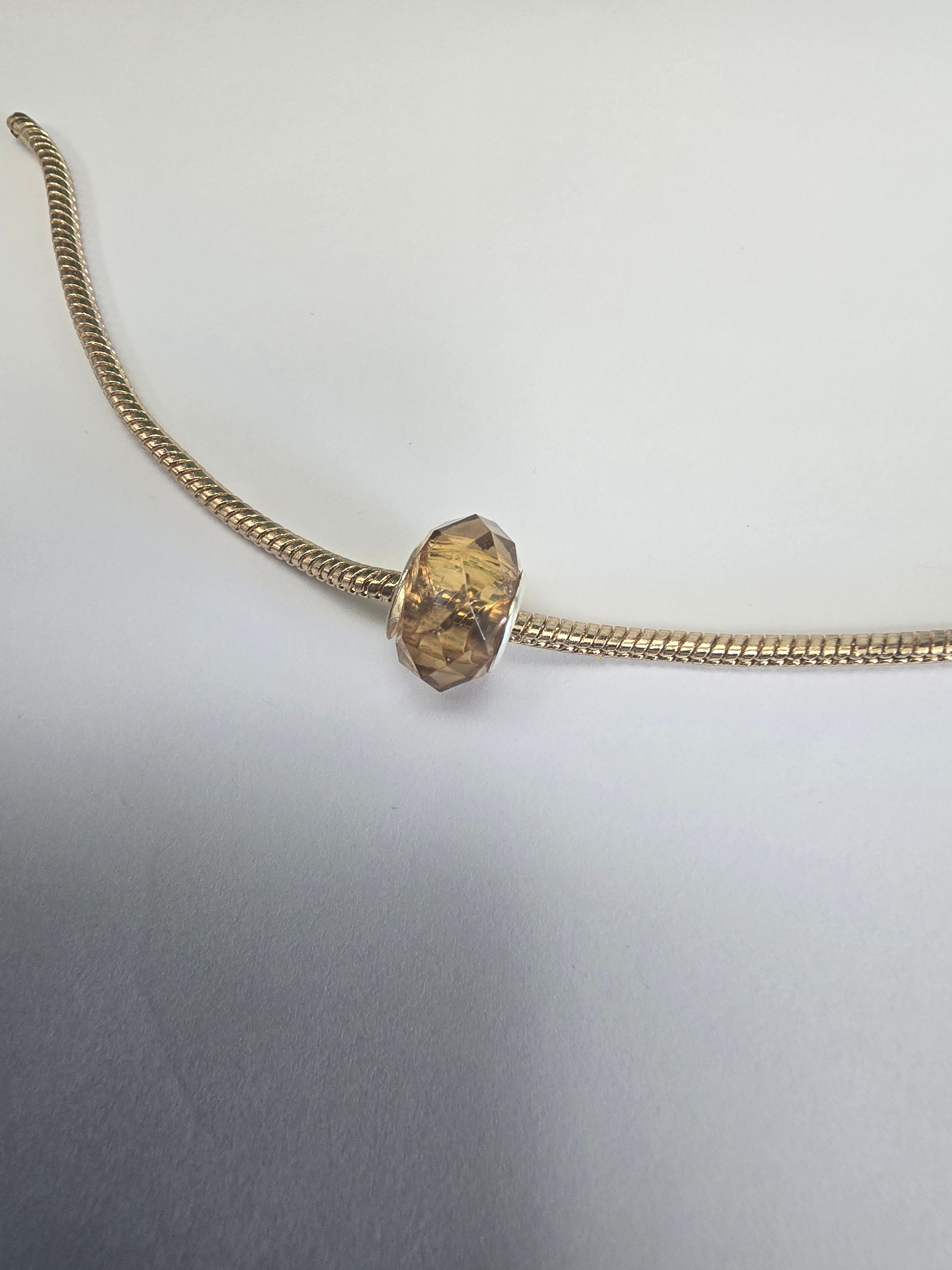 Gold charm fits all charm bracelets