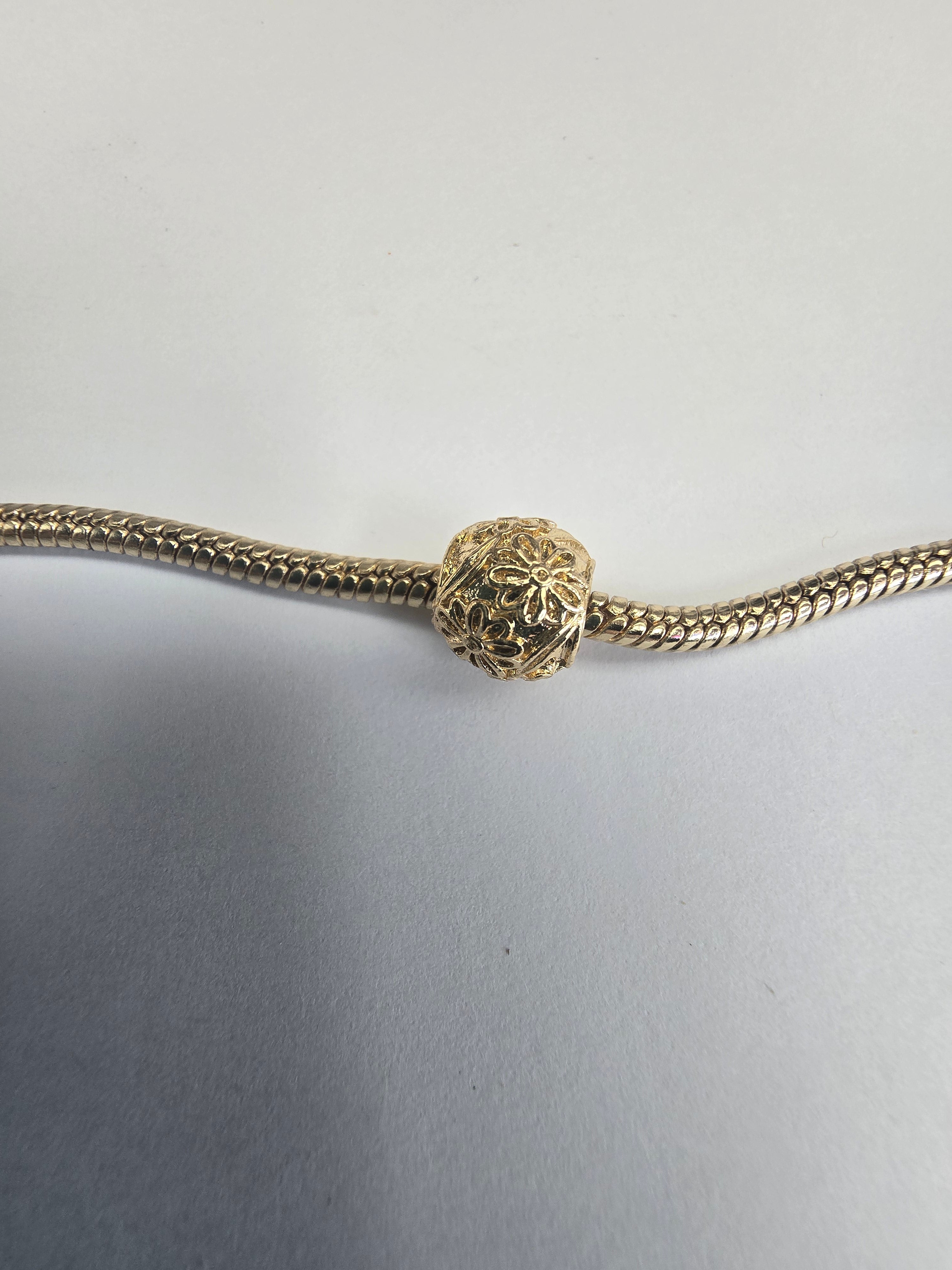 Gold charm fits all charm bracelets