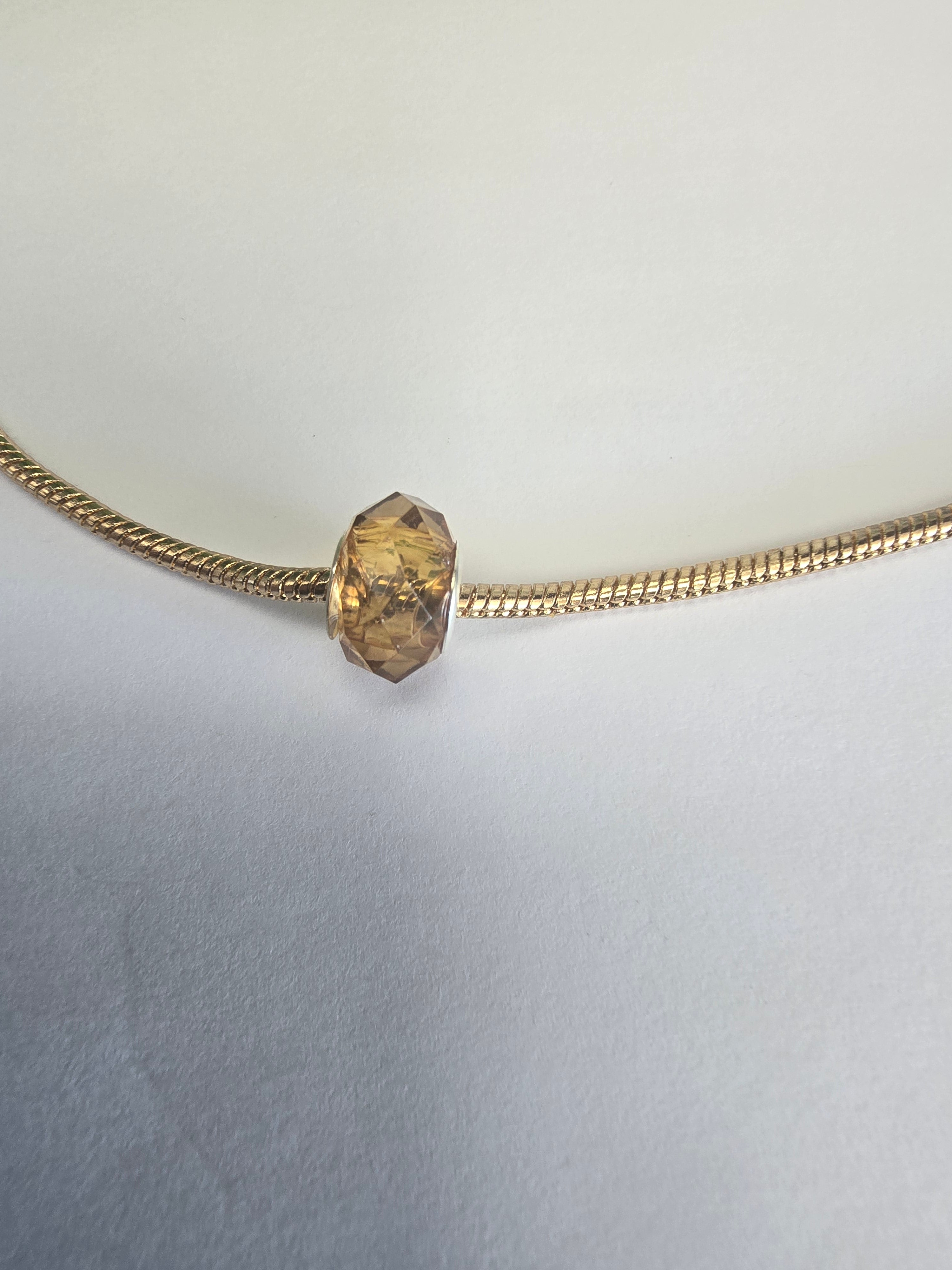Gold charm fits all charm bracelets