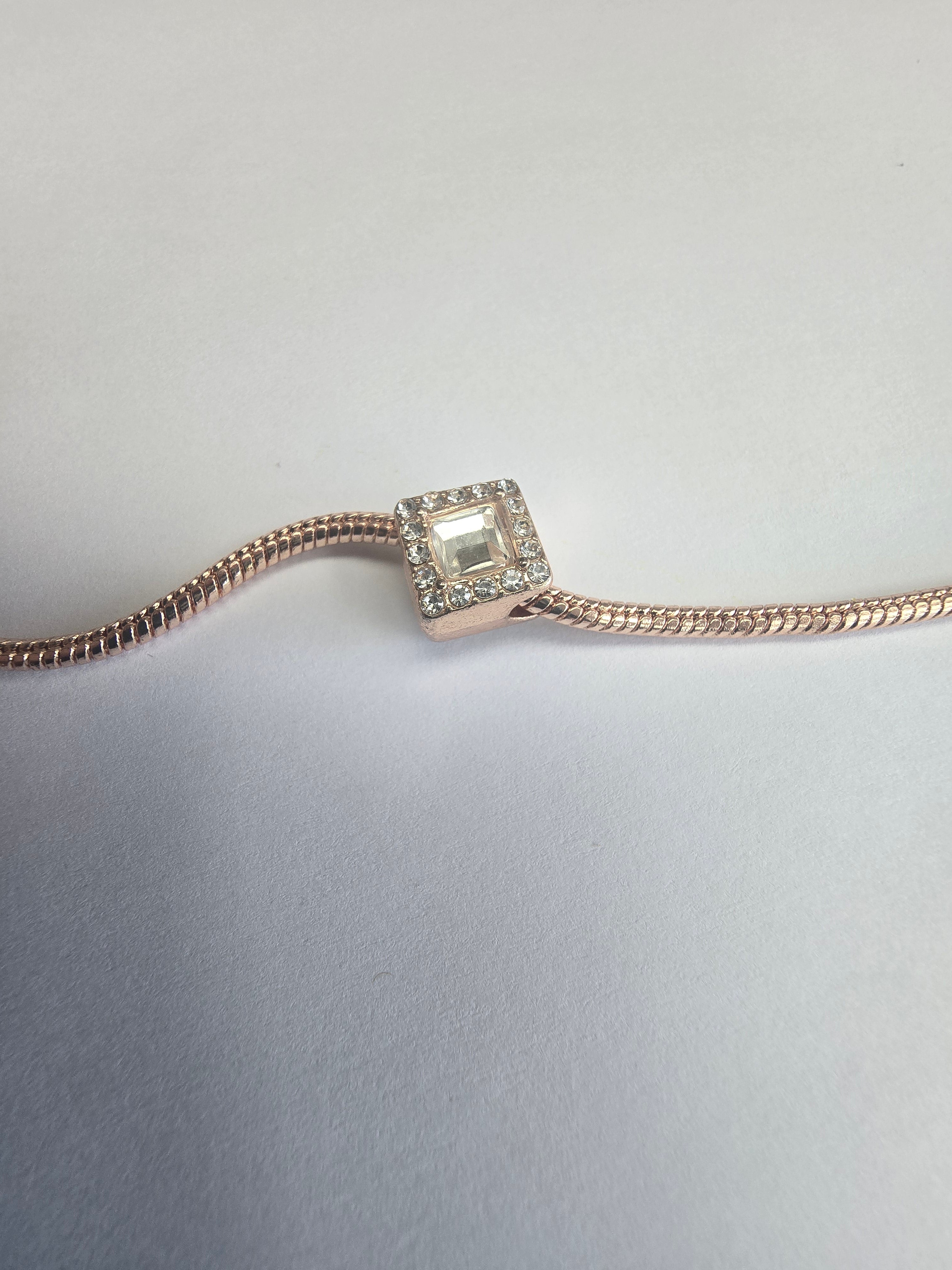 Rose Gold charm fits all charm bracelets