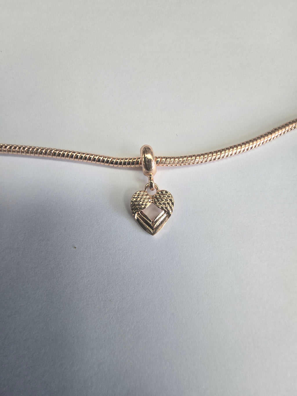 Rose Gold charm fits all charm bracelets