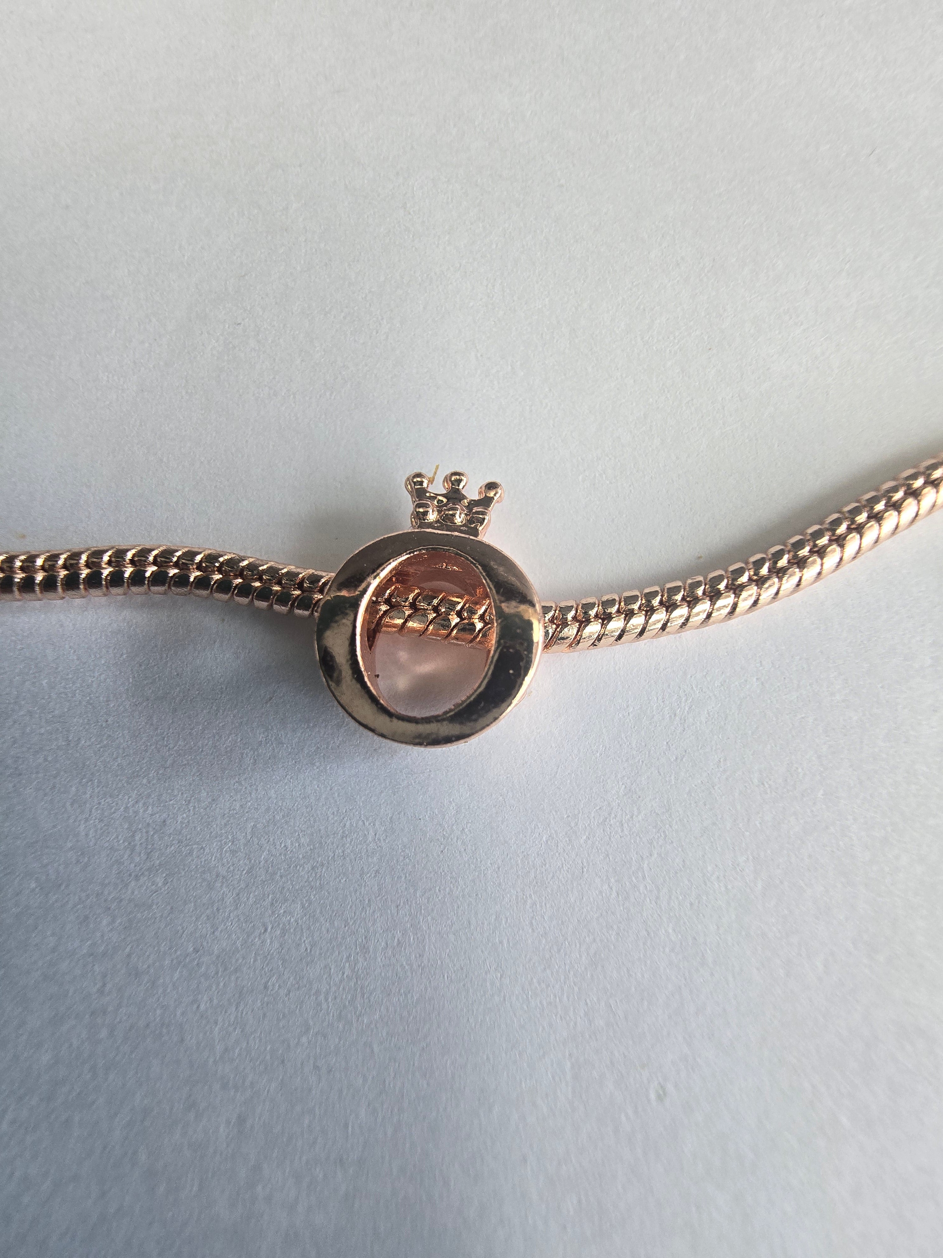 Rose Gold charm fits all charm bracelets
