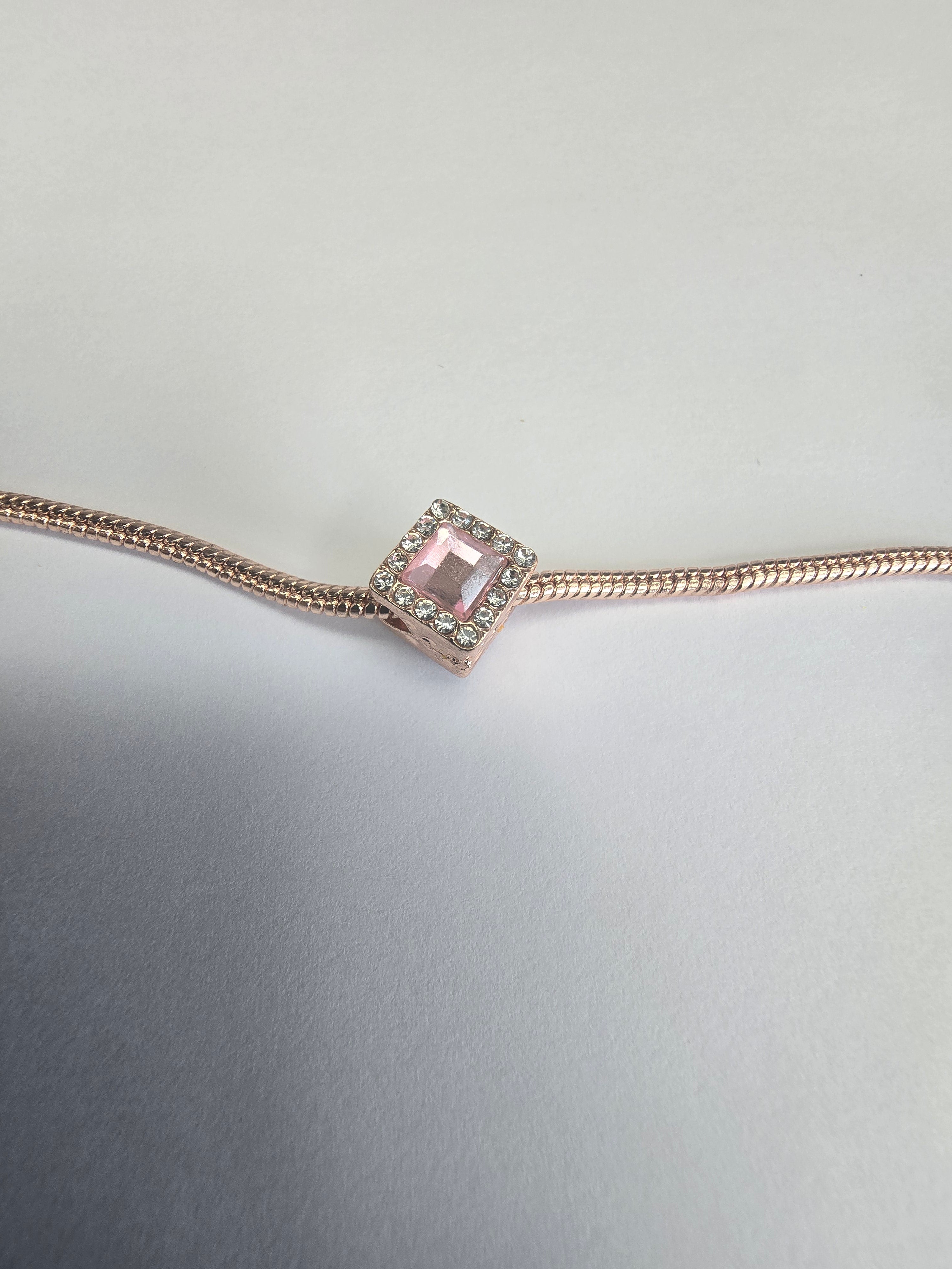 Rose Gold charm fits all charm bracelets