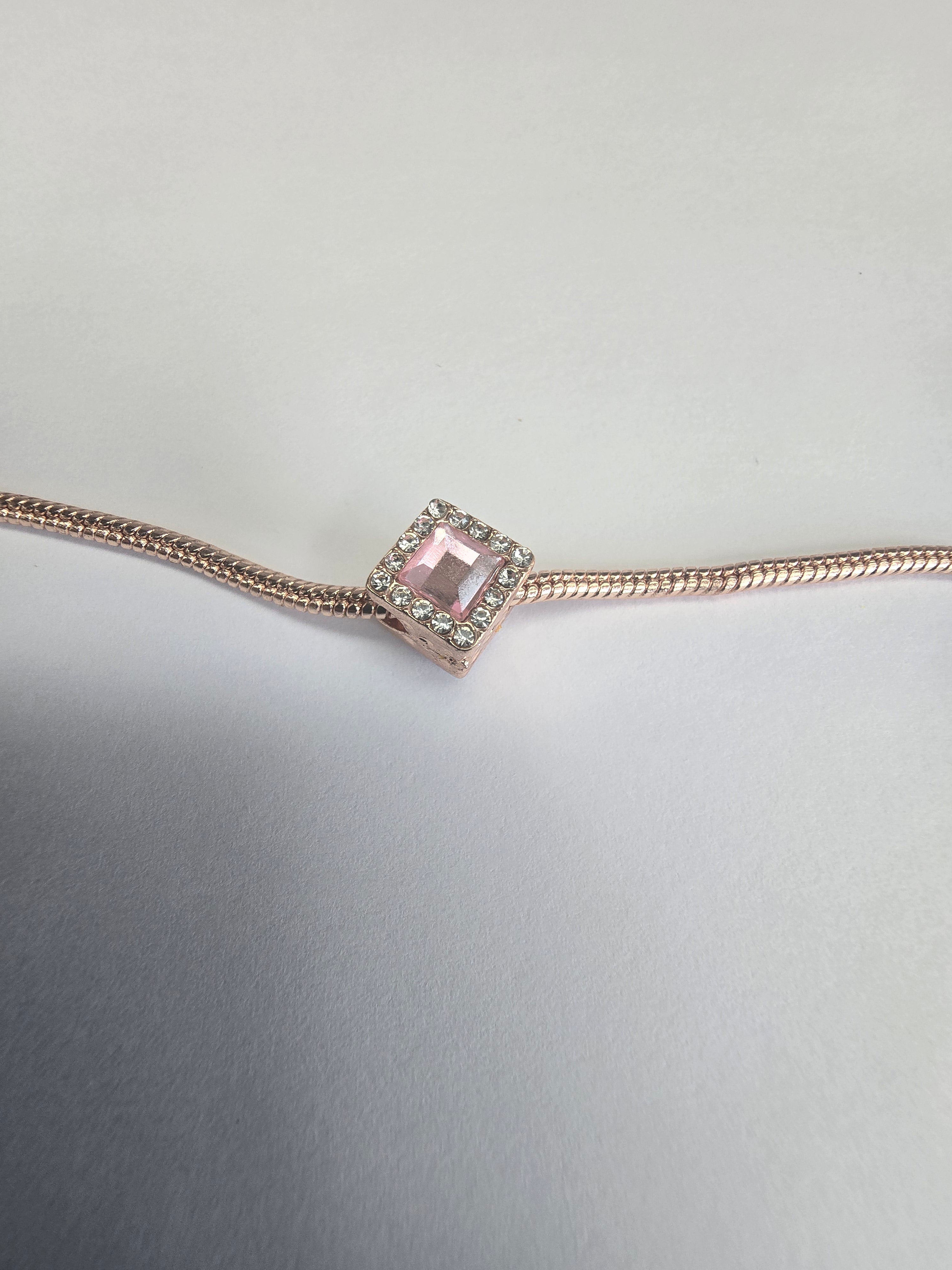 Rose Gold charm fits all charm bracelets