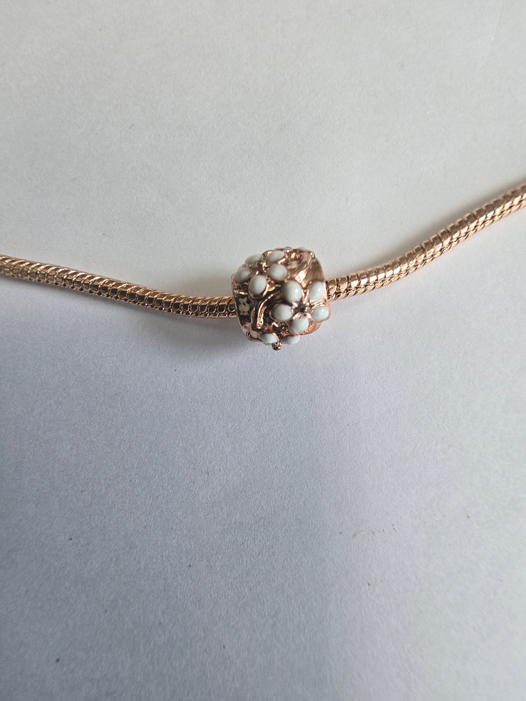 Rose Gold charm fits all charm bracelets