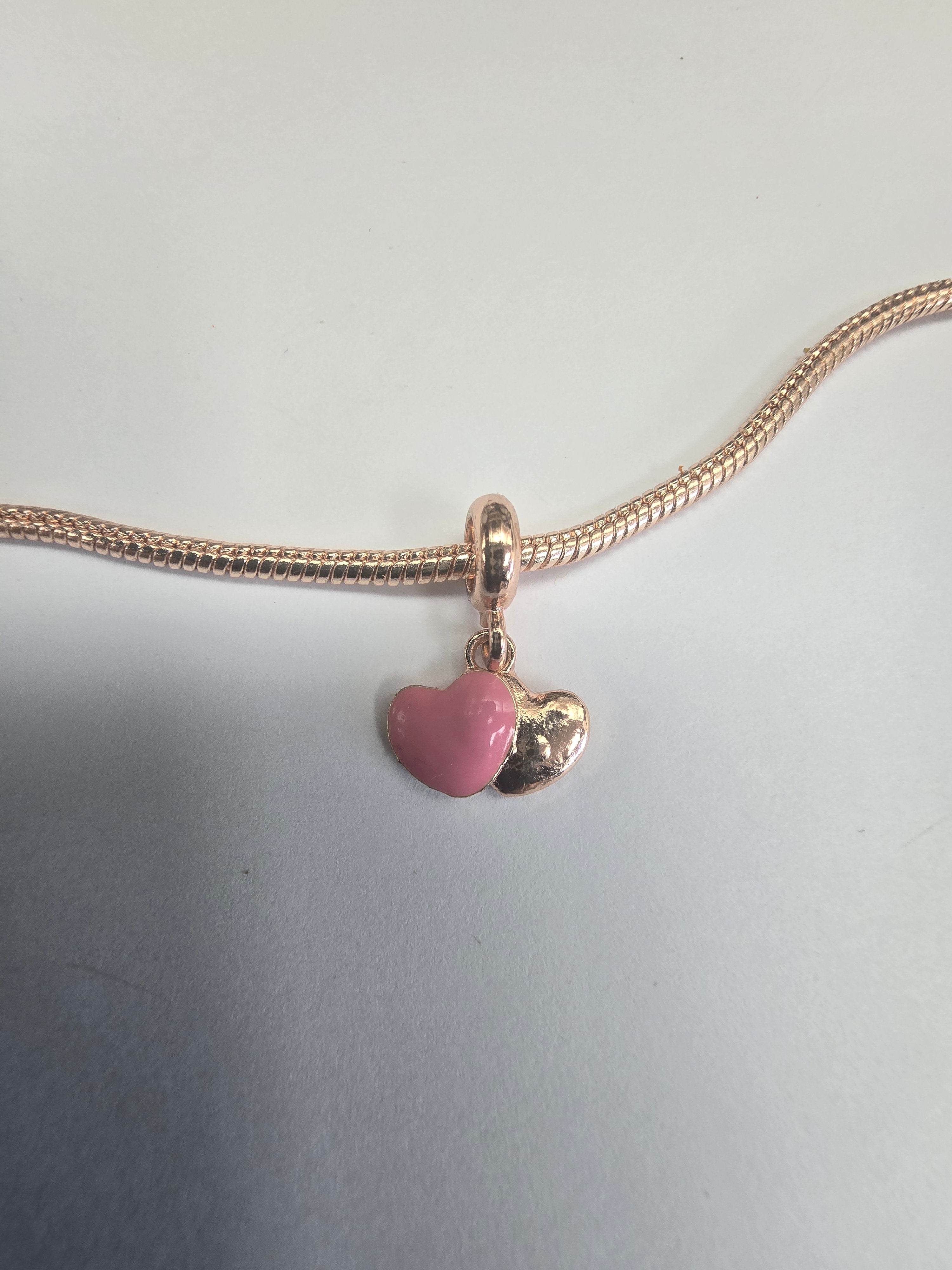 Rose Gold charm fits all charm bracelets