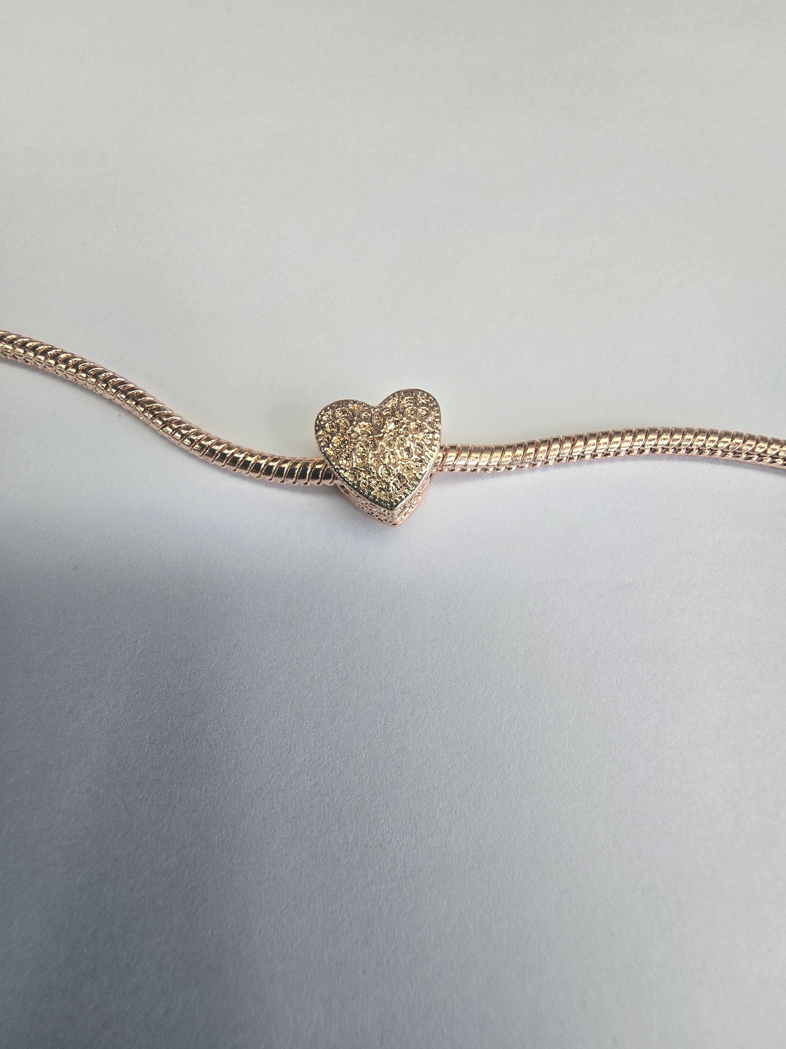 Rose Gold charm fits all charm bracelets