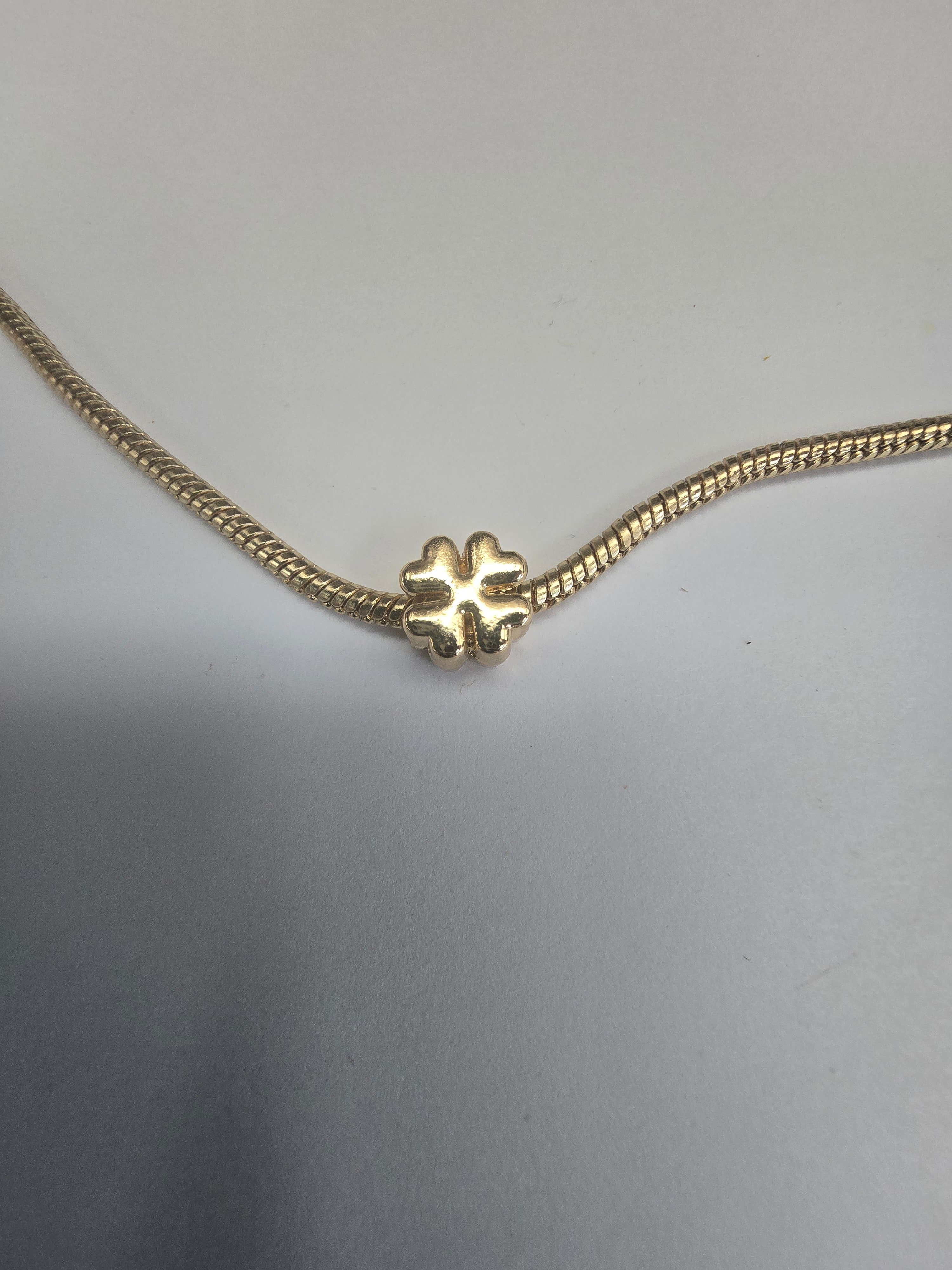Gold charm fits all charm bracelets
