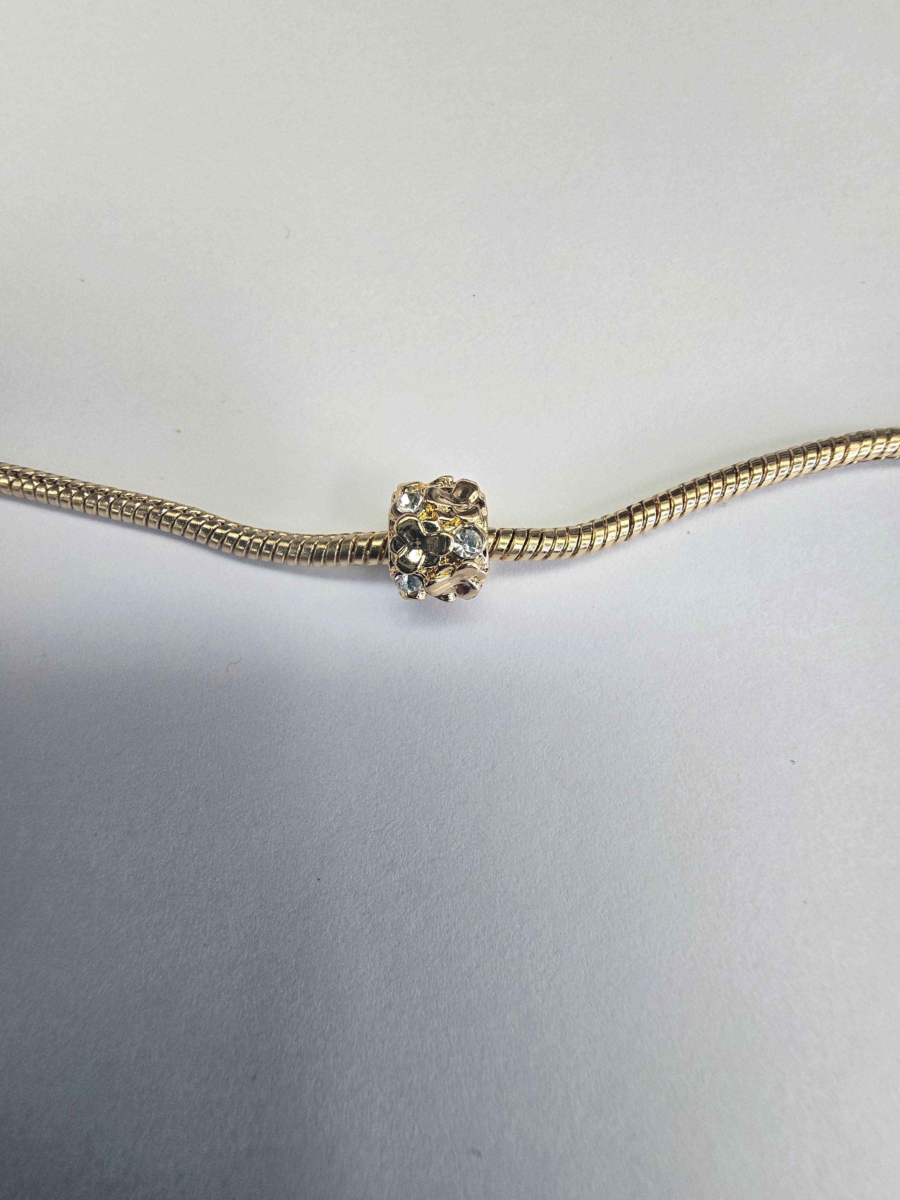 Gold charm fits all charm bracelets