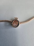 Rose Gold charm fits all charm bracelets