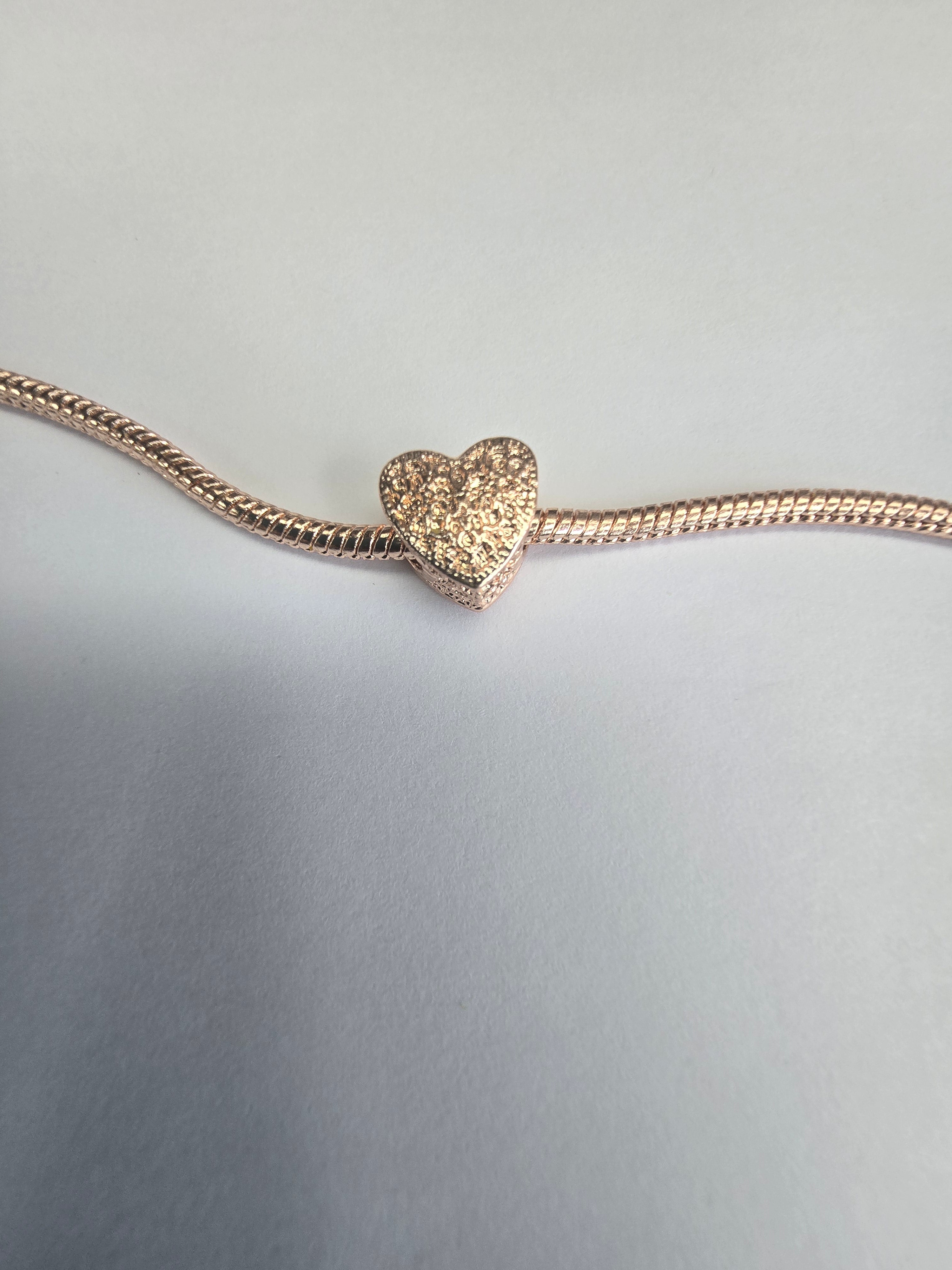 Rose Gold charm fits all charm bracelets