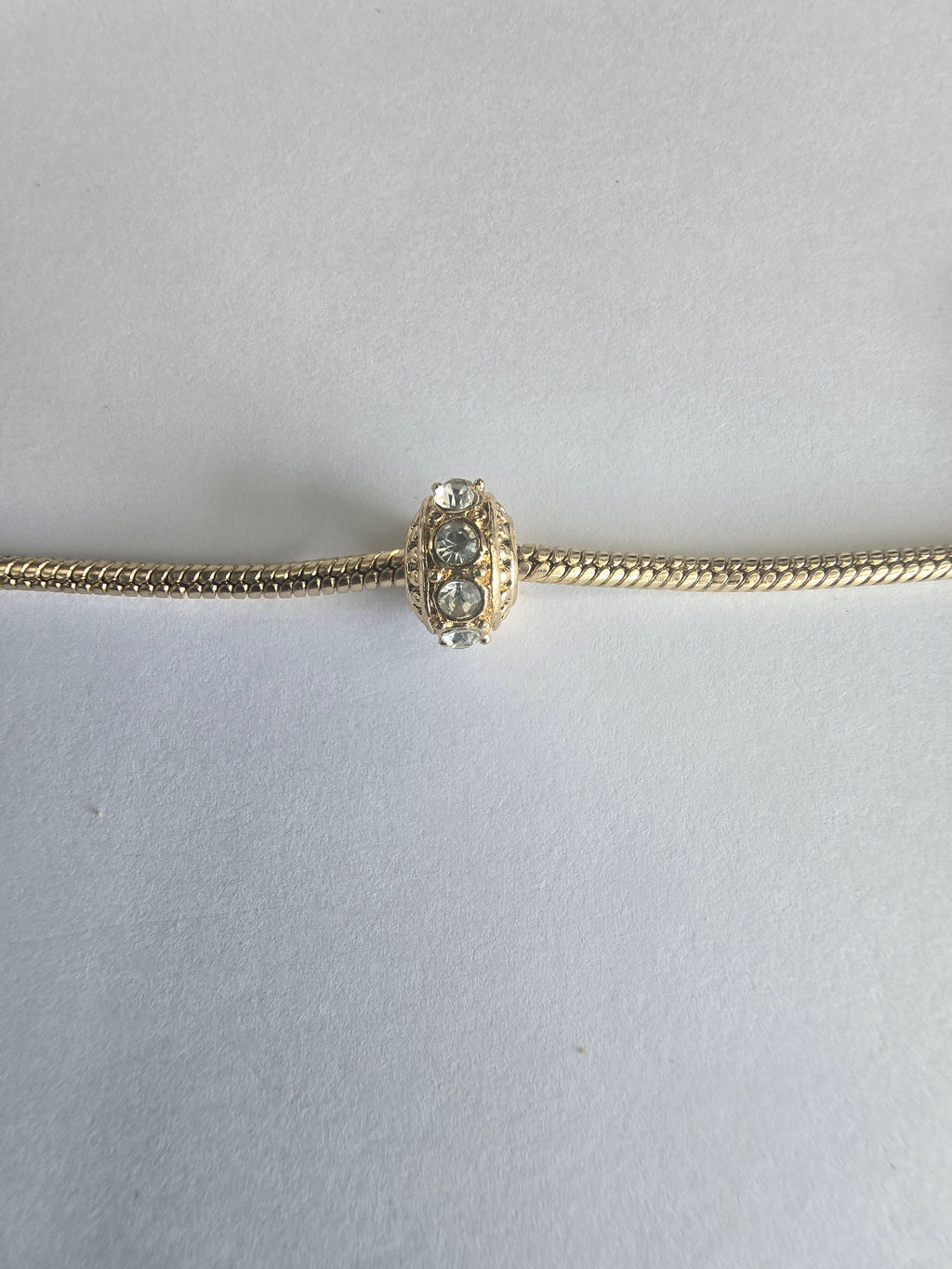 Gold charm fits all charm bracelets