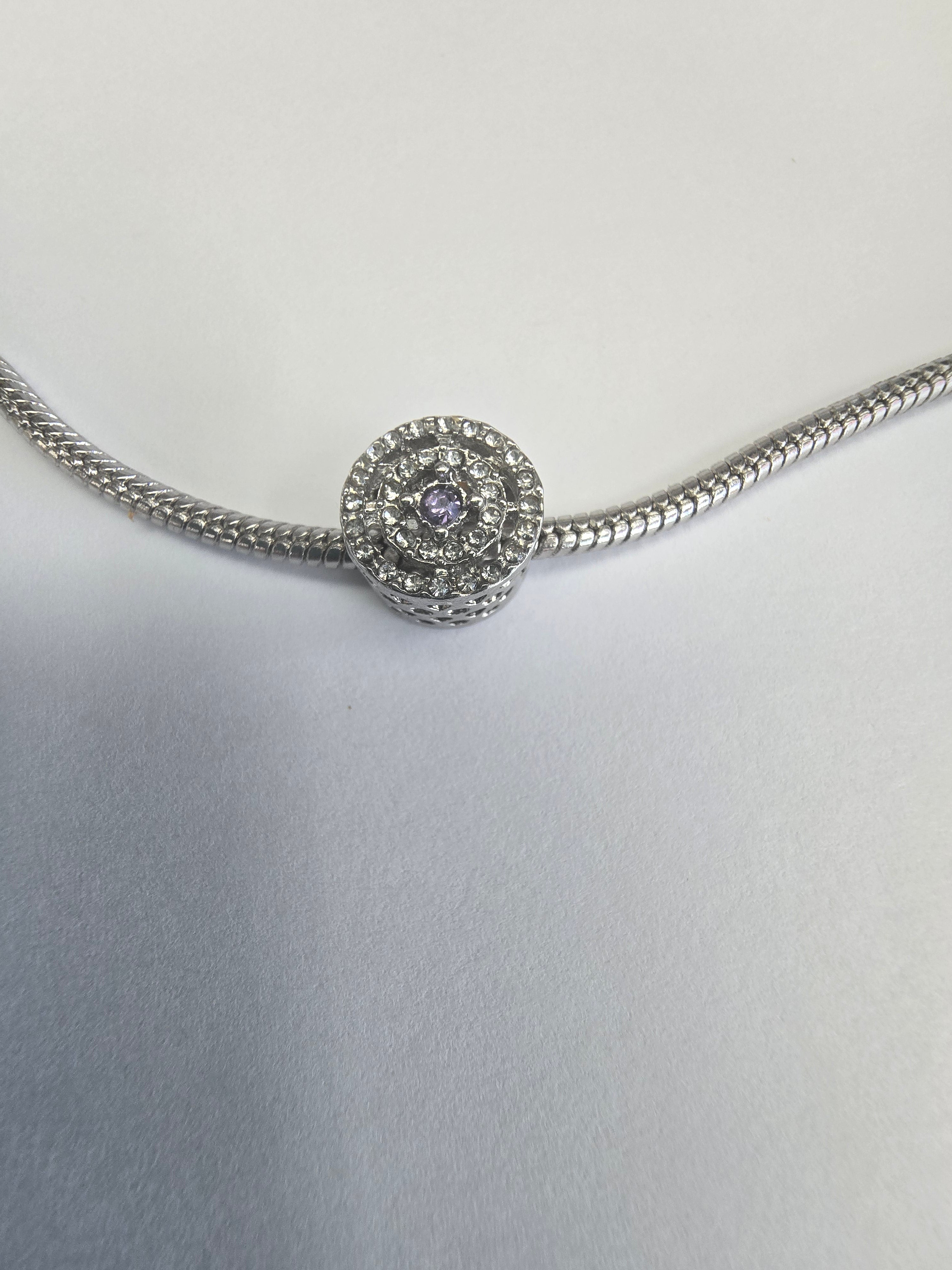 silver charm fits all charm bracelets