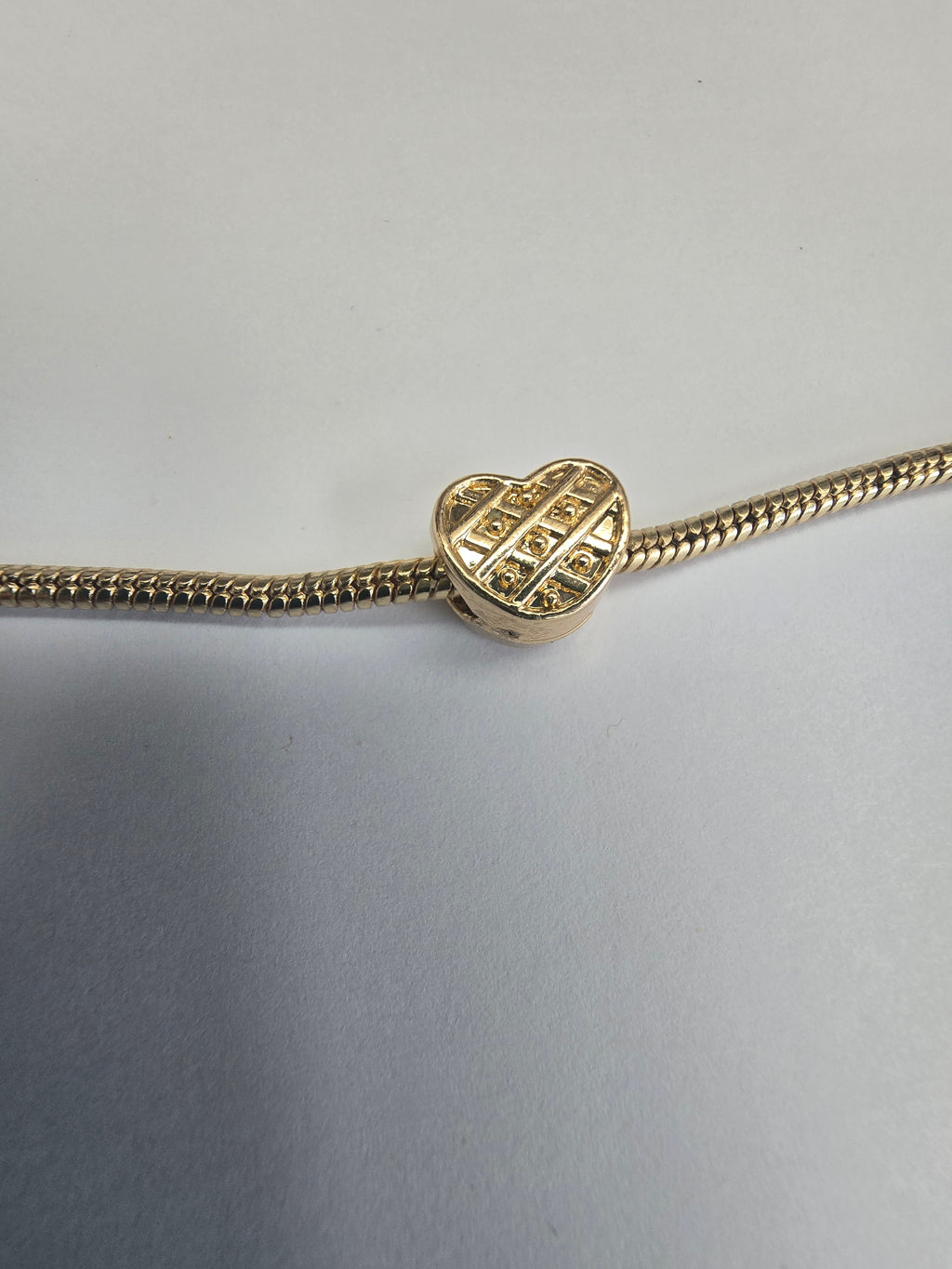 Gold charm fits all charm bracelets