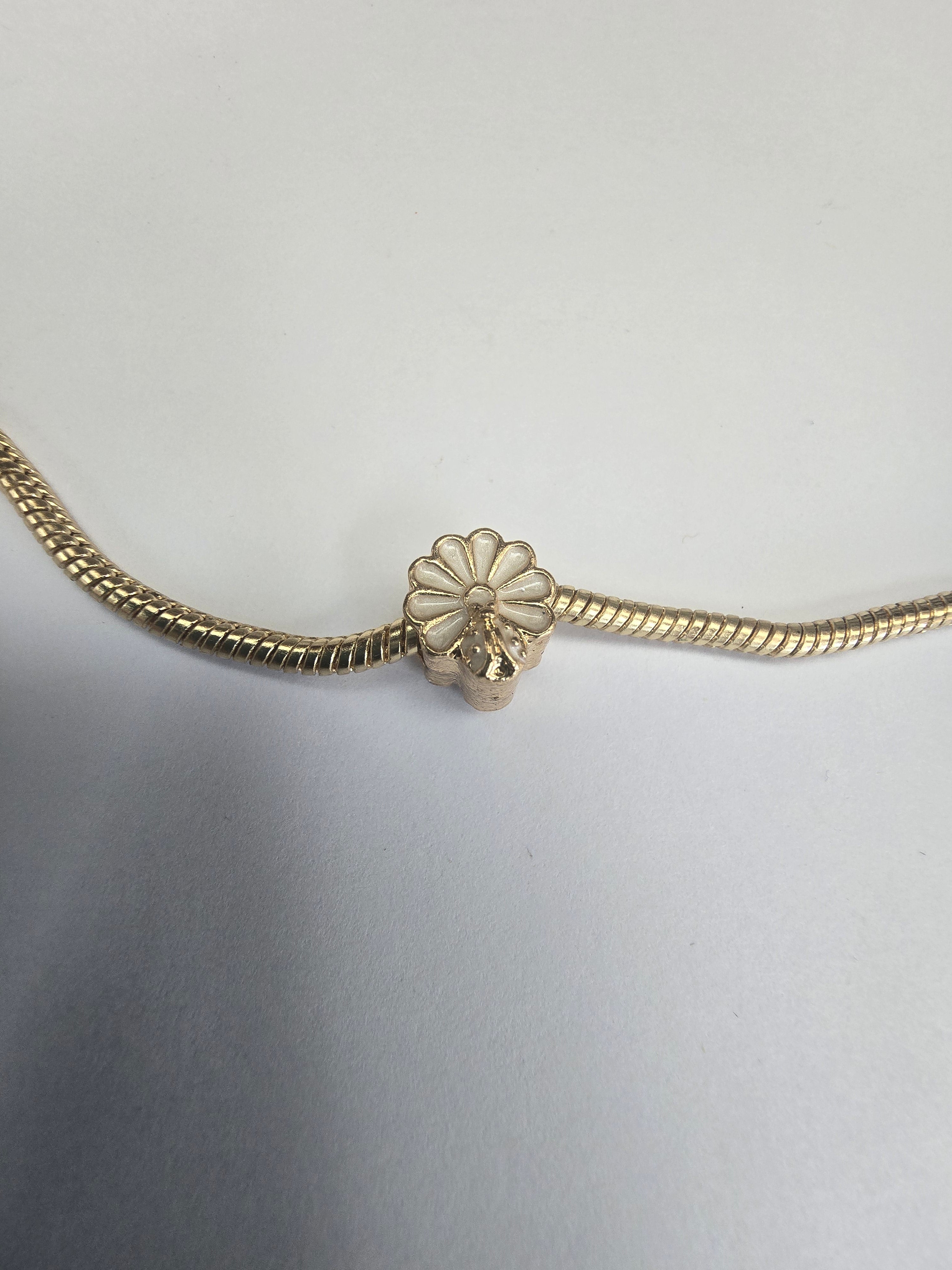 Gold charm fits all charm bracelets