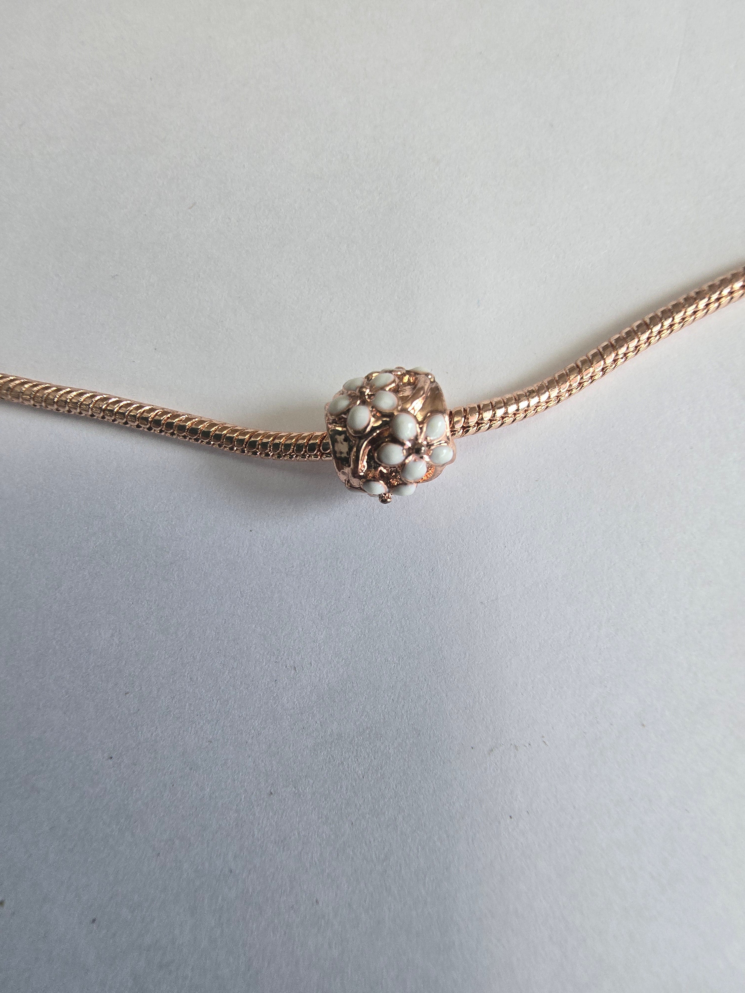 Rose Gold charm fits all charm bracelets