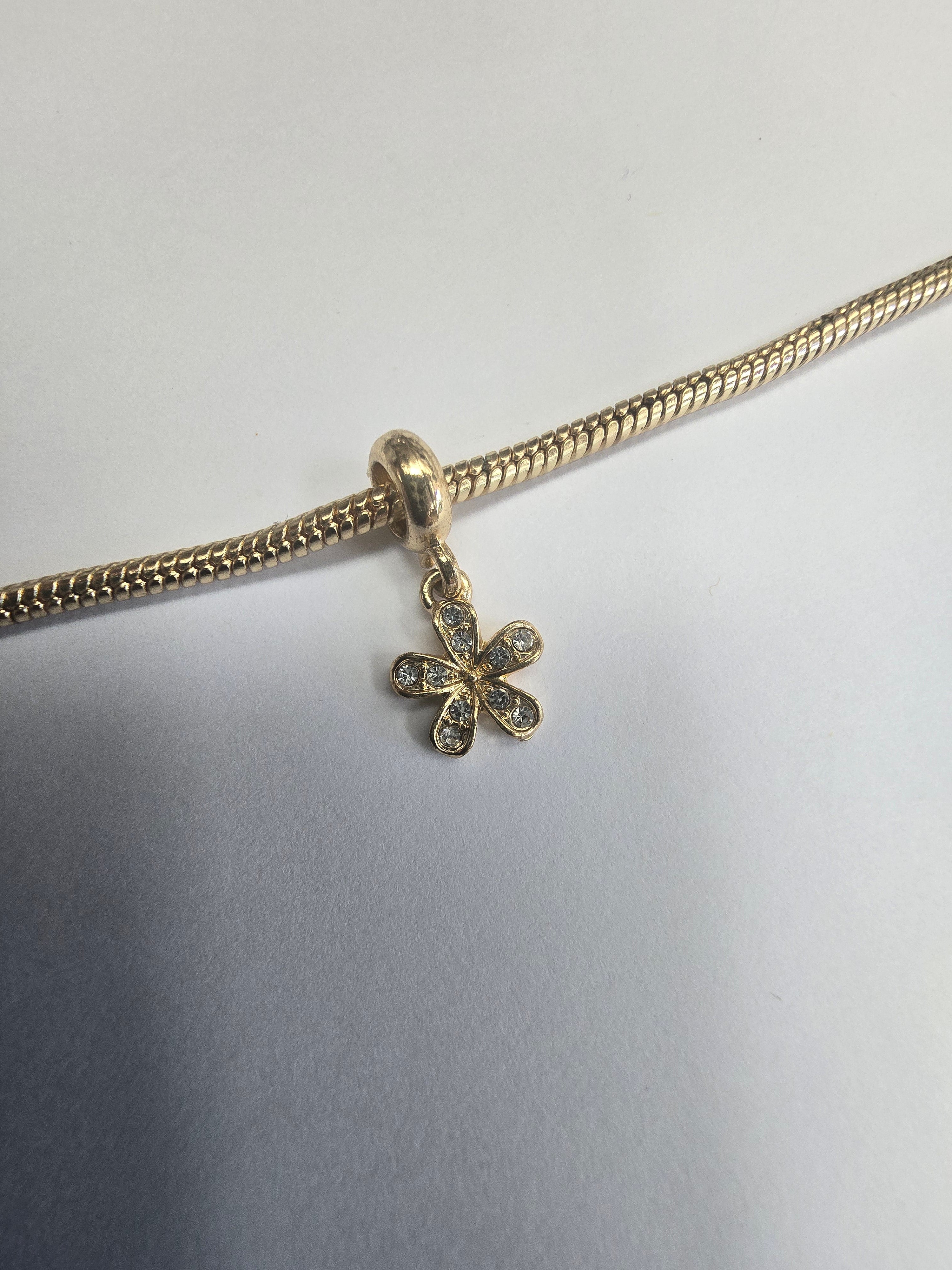 Gold charm fits all charm bracelets