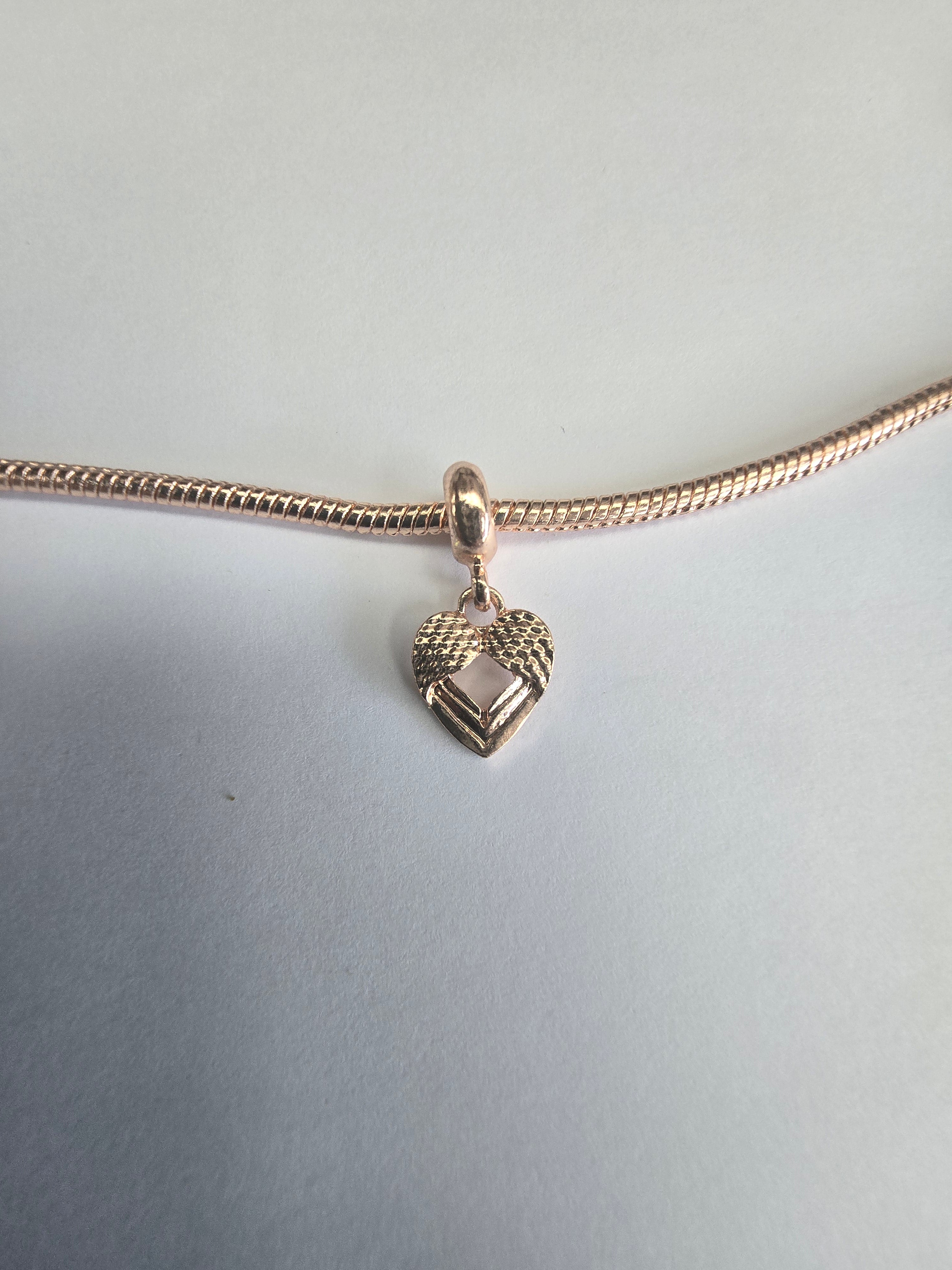 Rose Gold charm fits all charm bracelets