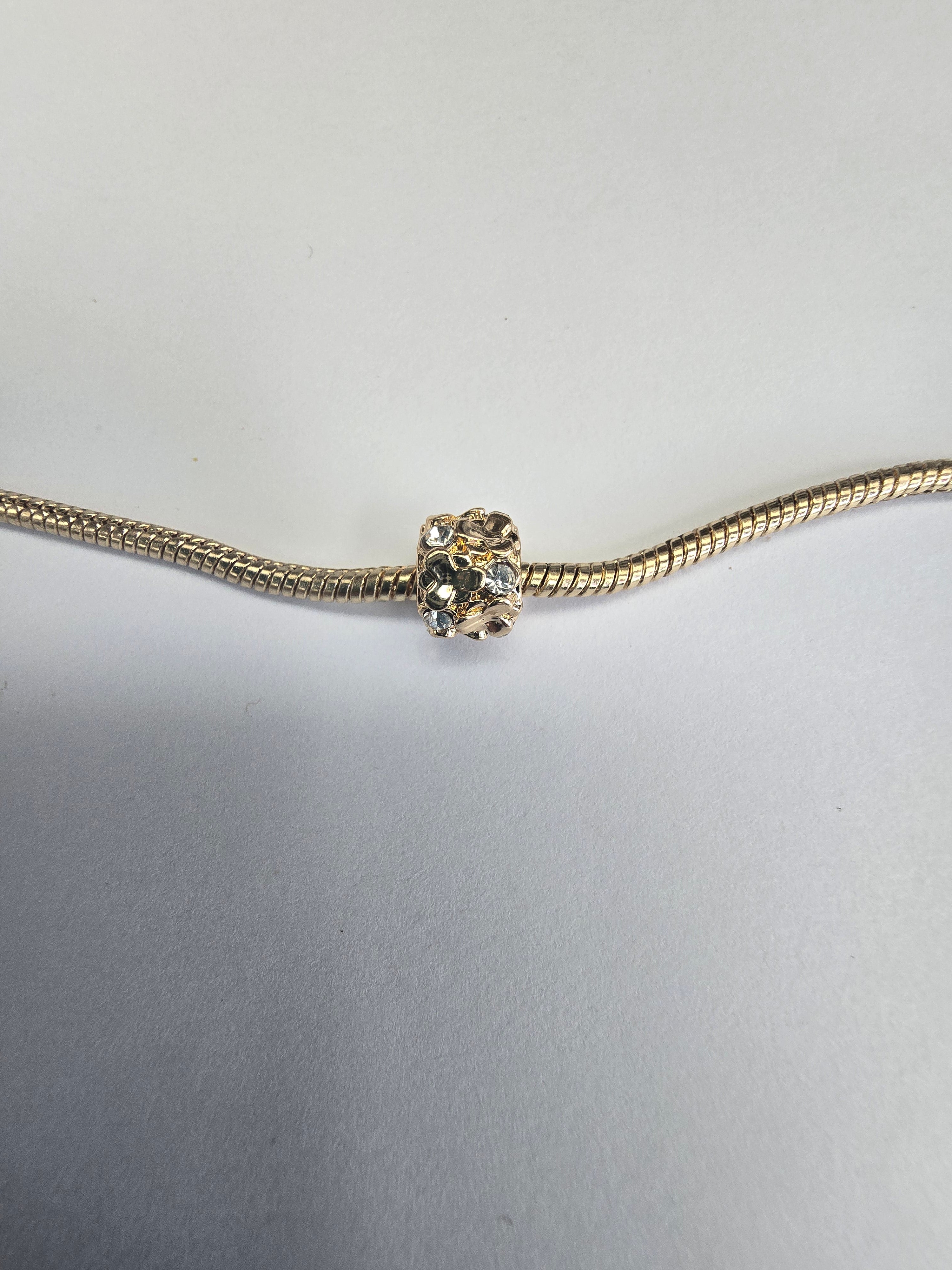 Gold charm fits all charm bracelets
