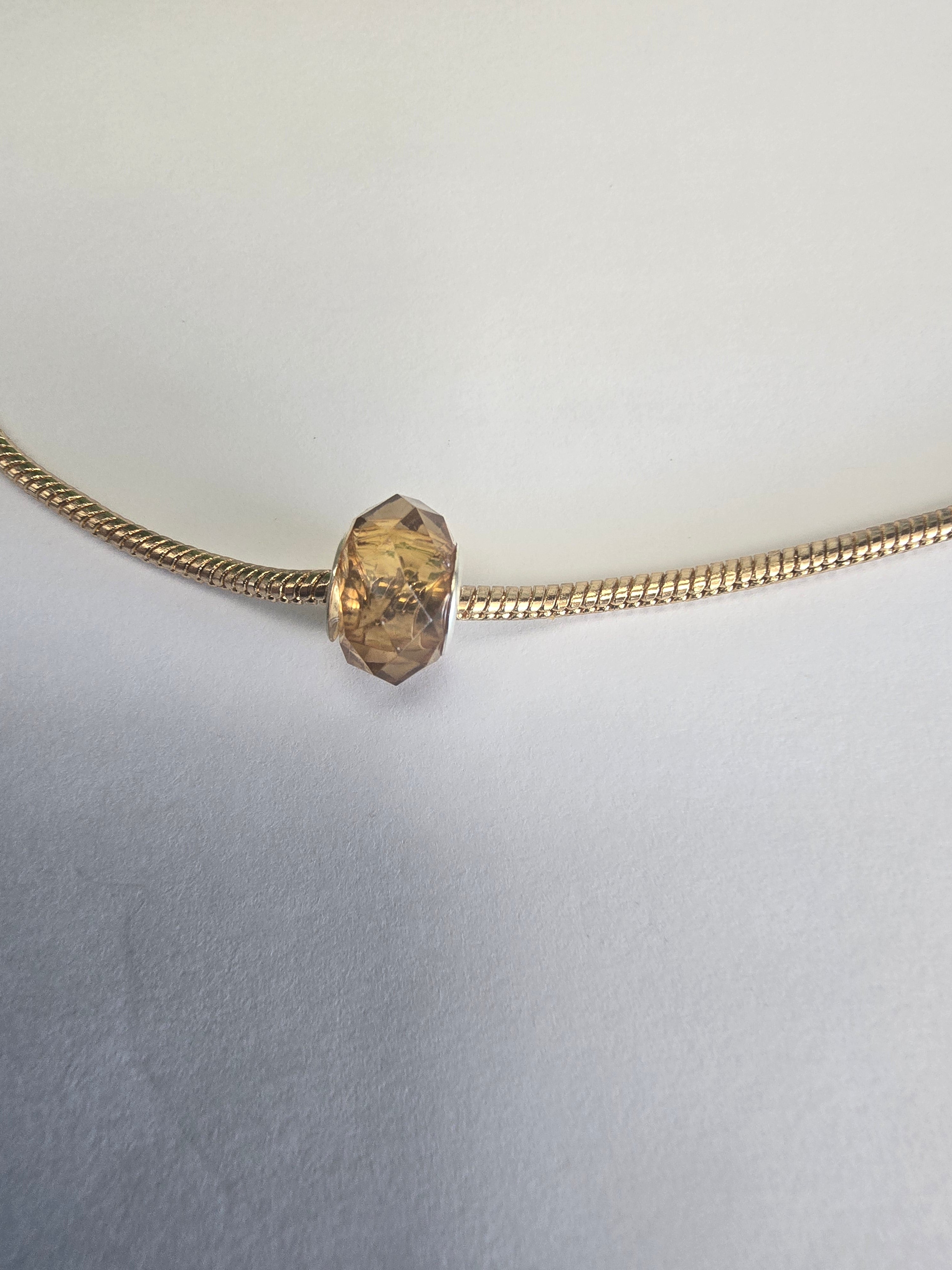 Gold charm fits all charm bracelets