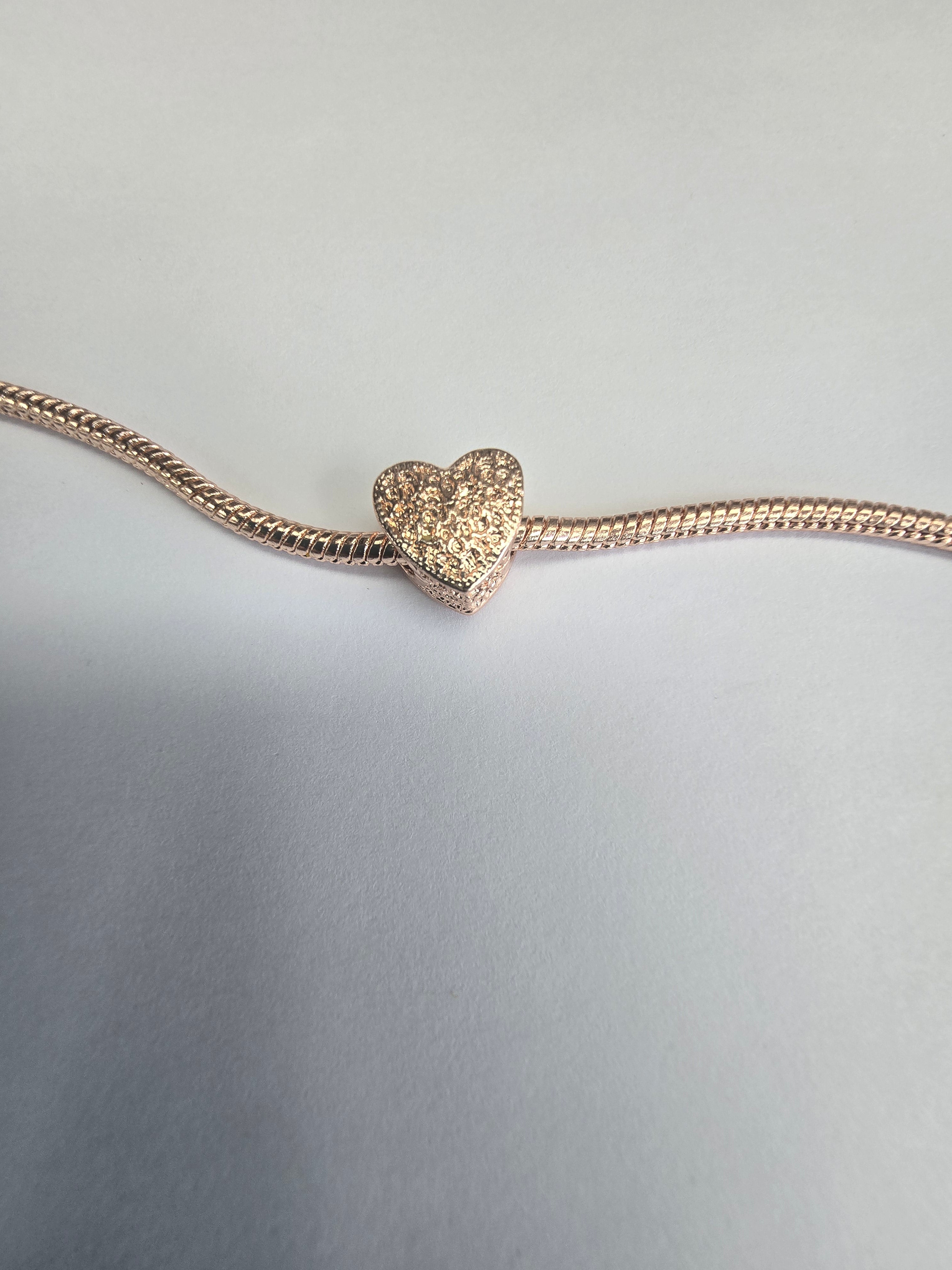 Rose Gold charm fits all charm bracelets
