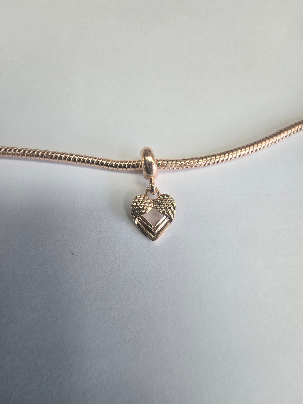 Rose Gold charm fits all charm bracelets