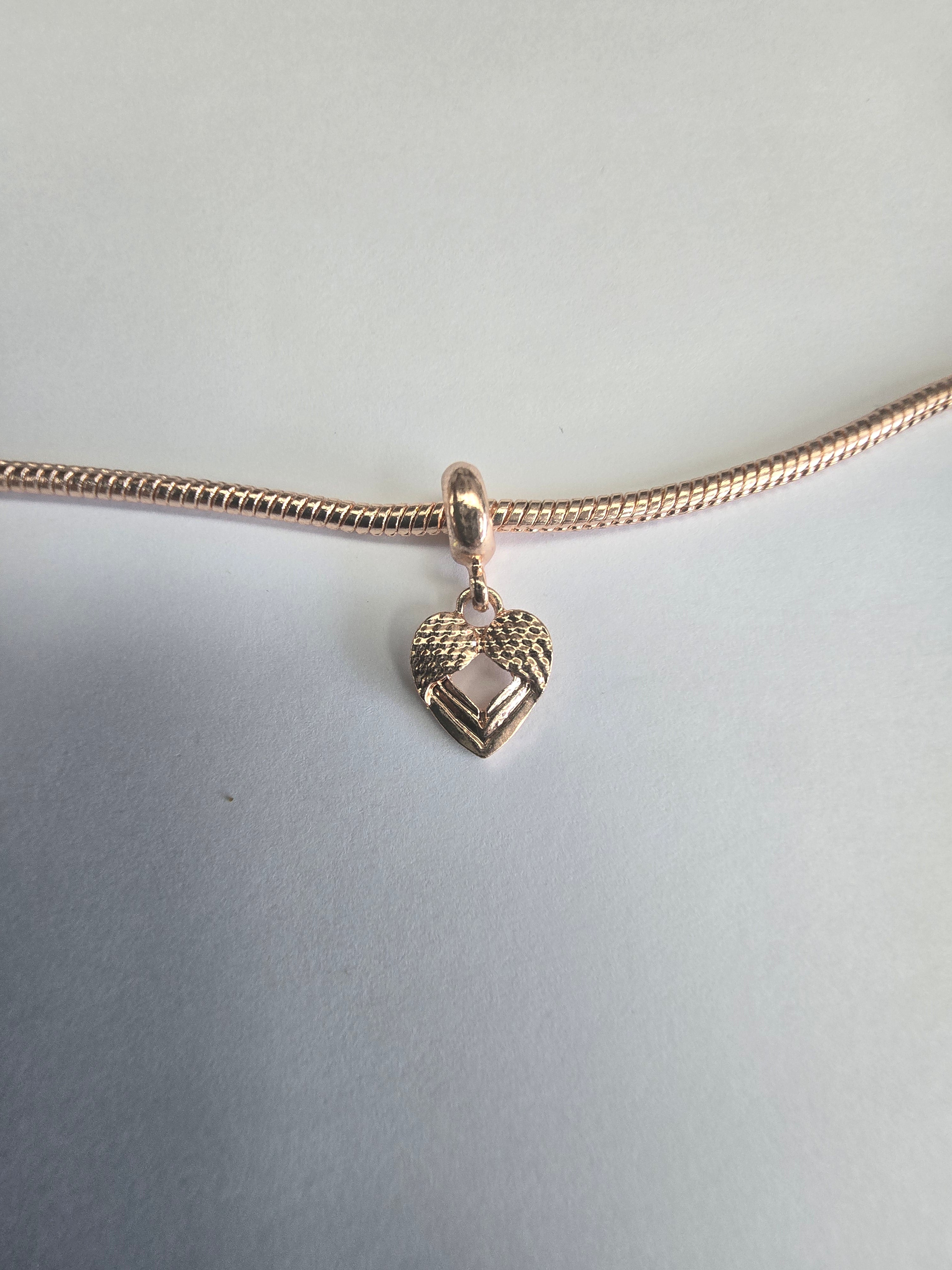 Rose Gold charm fits all charm bracelets