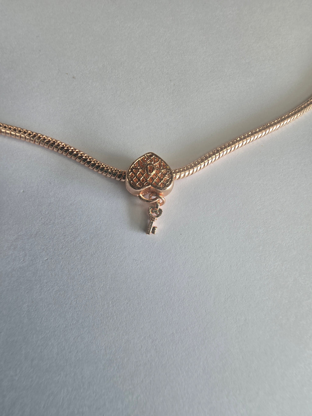 Rose Gold charm fits all charm bracelets