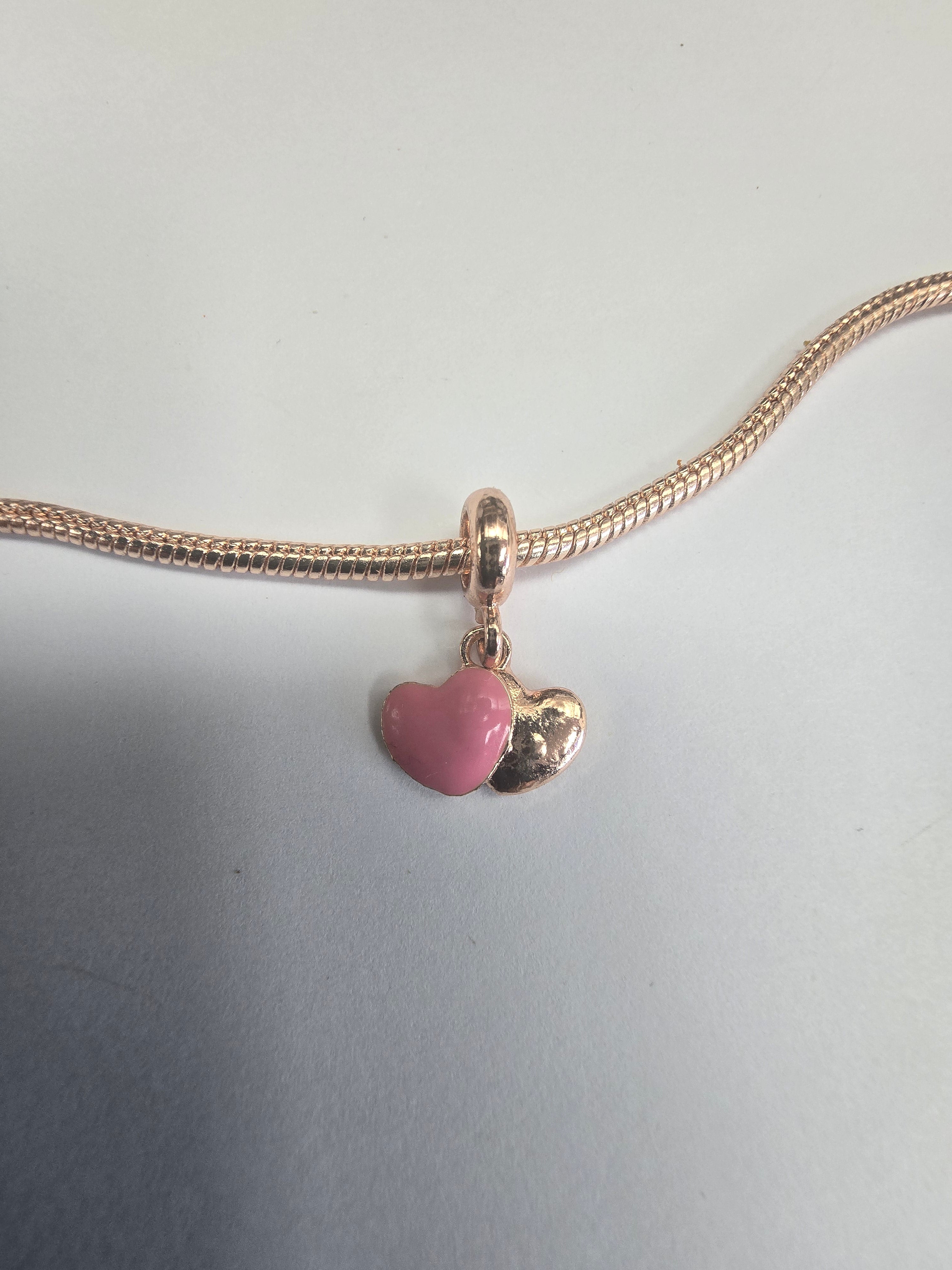 Rose Gold charm fits all charm bracelets