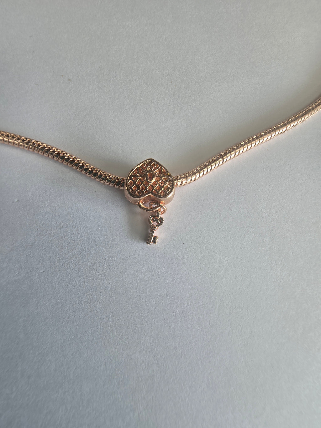 Rose Gold charm fits all charm bracelets