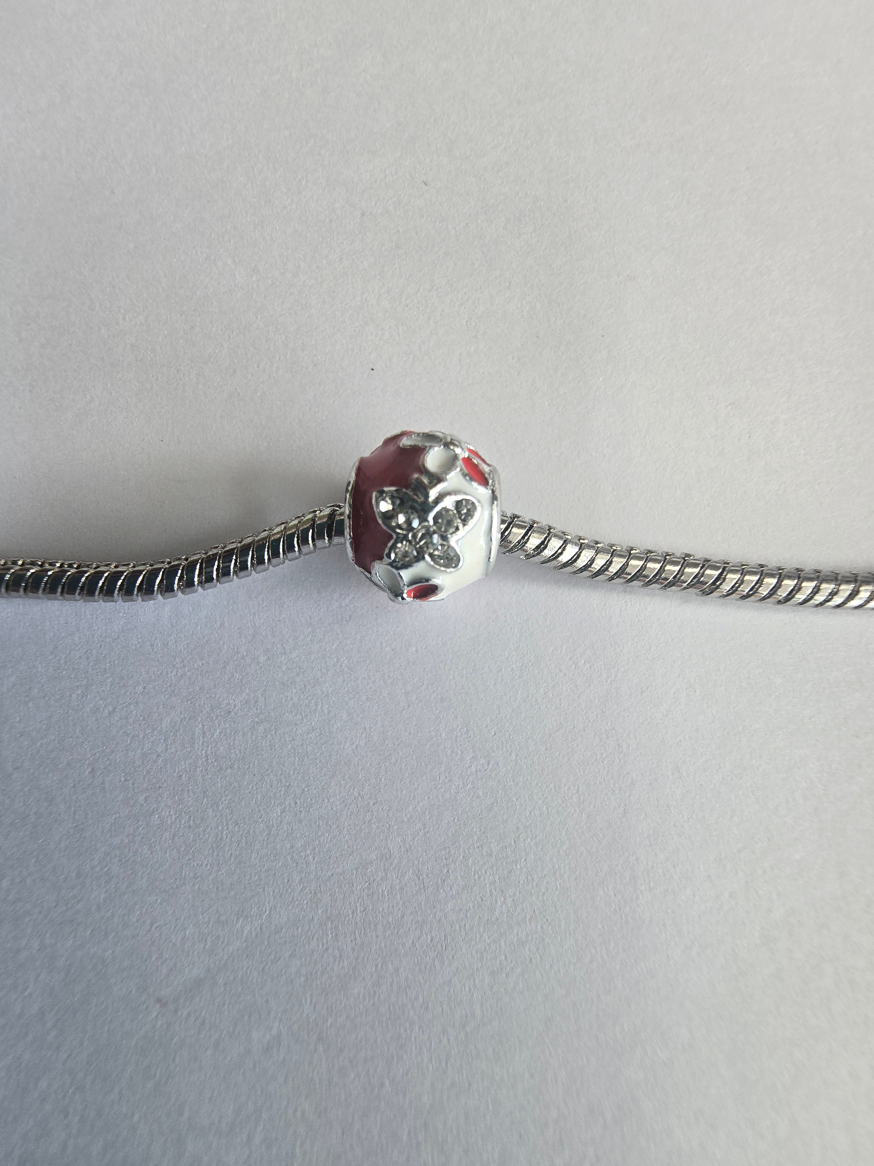 silver charm fits all charm bracelets