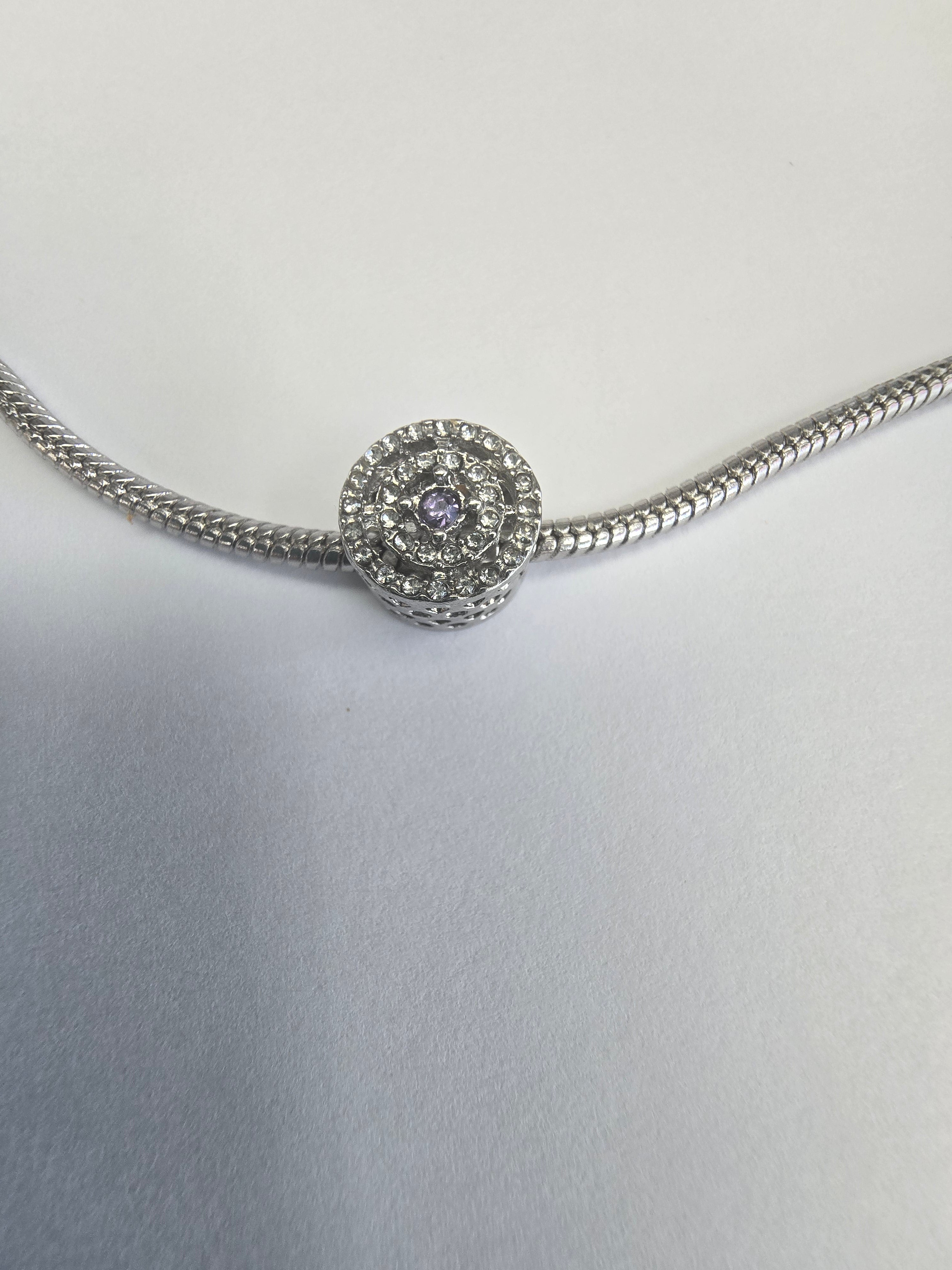 silver charm fits all charm bracelets