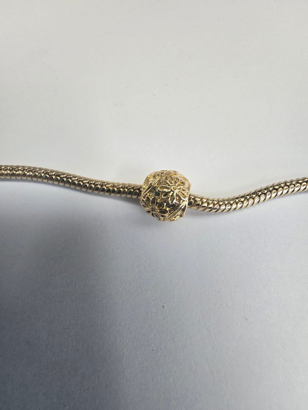 Gold charm fits all charm bracelets