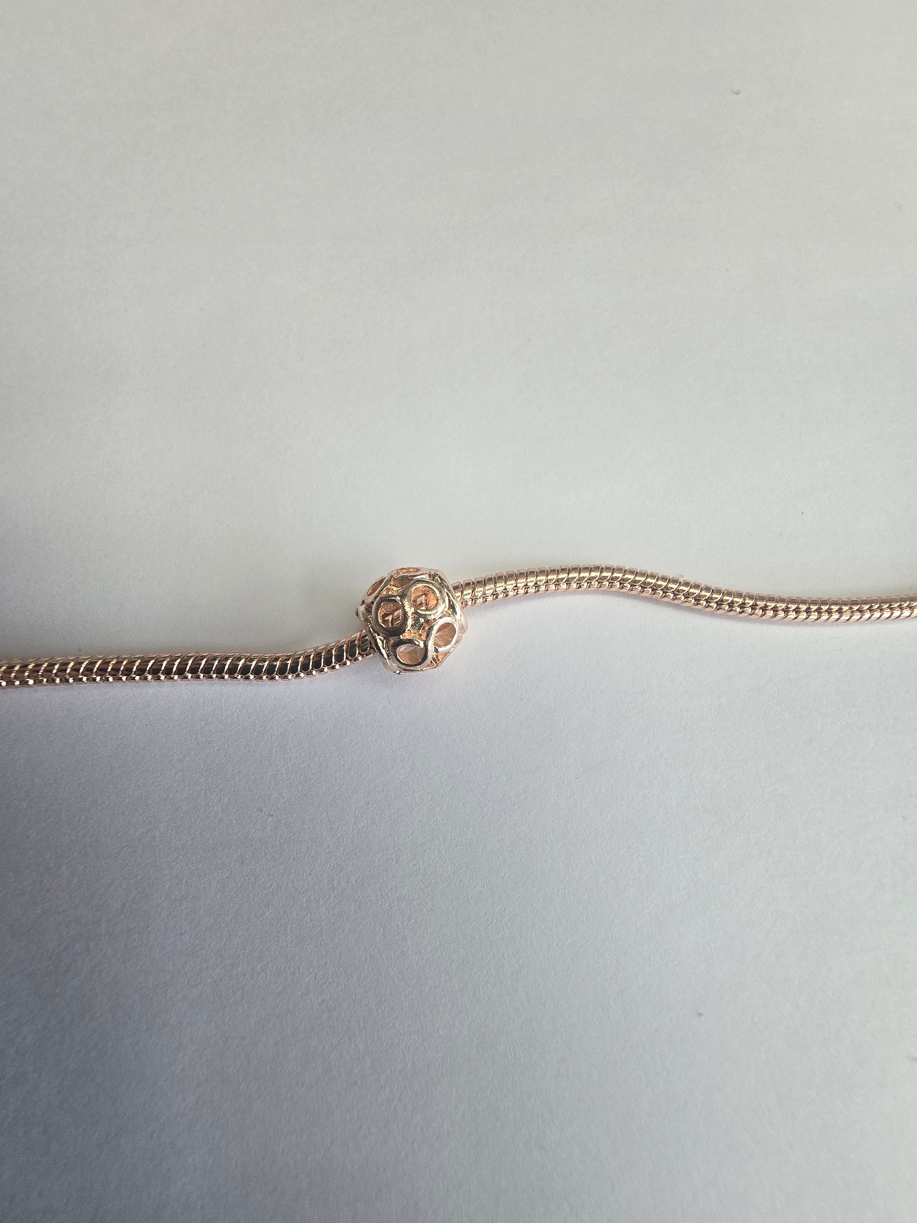 Rose Gold charm fits all charm bracelets
