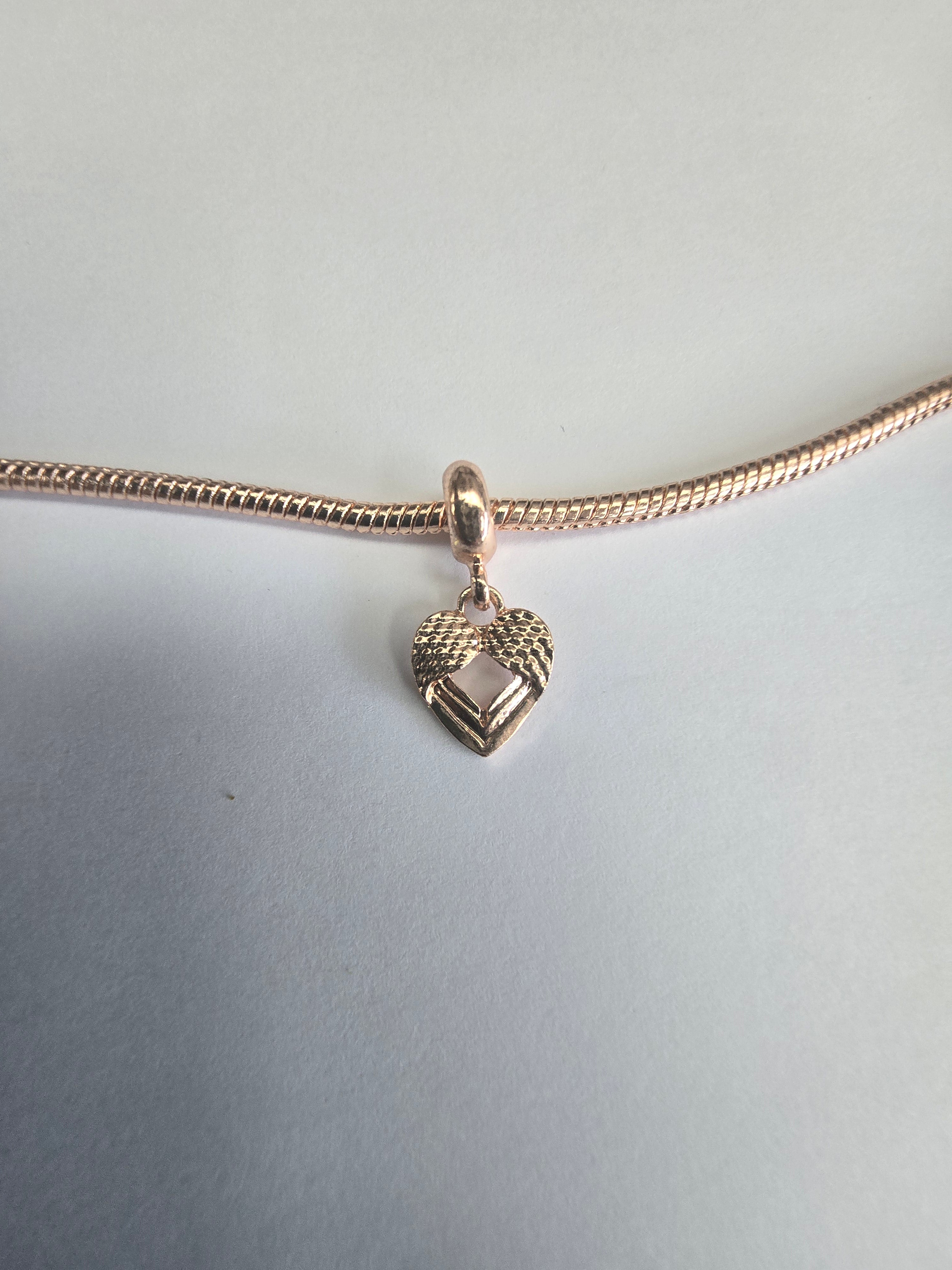 Rose Gold charm fits all charm bracelets