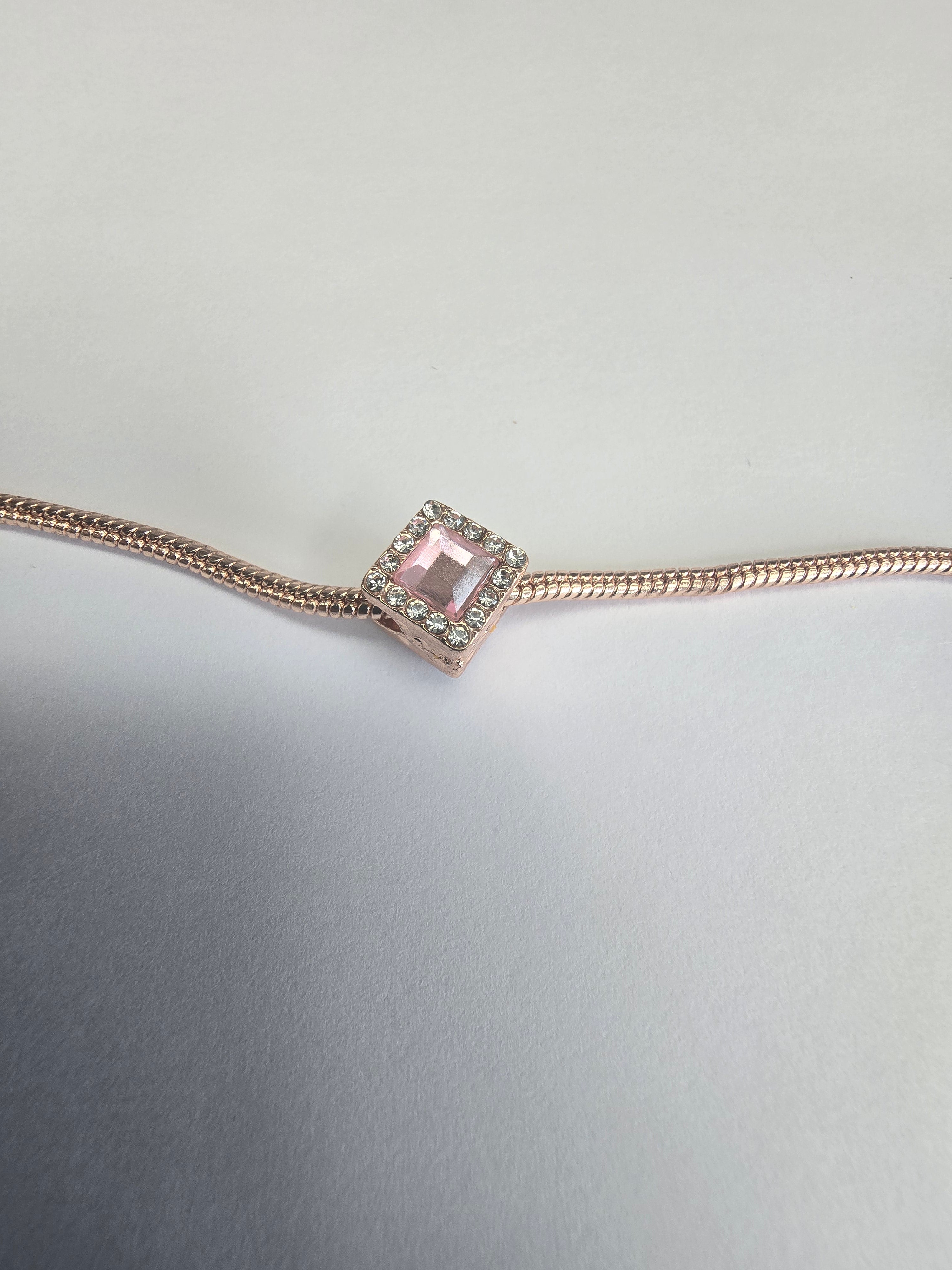 Rose Gold charm fits all charm bracelets