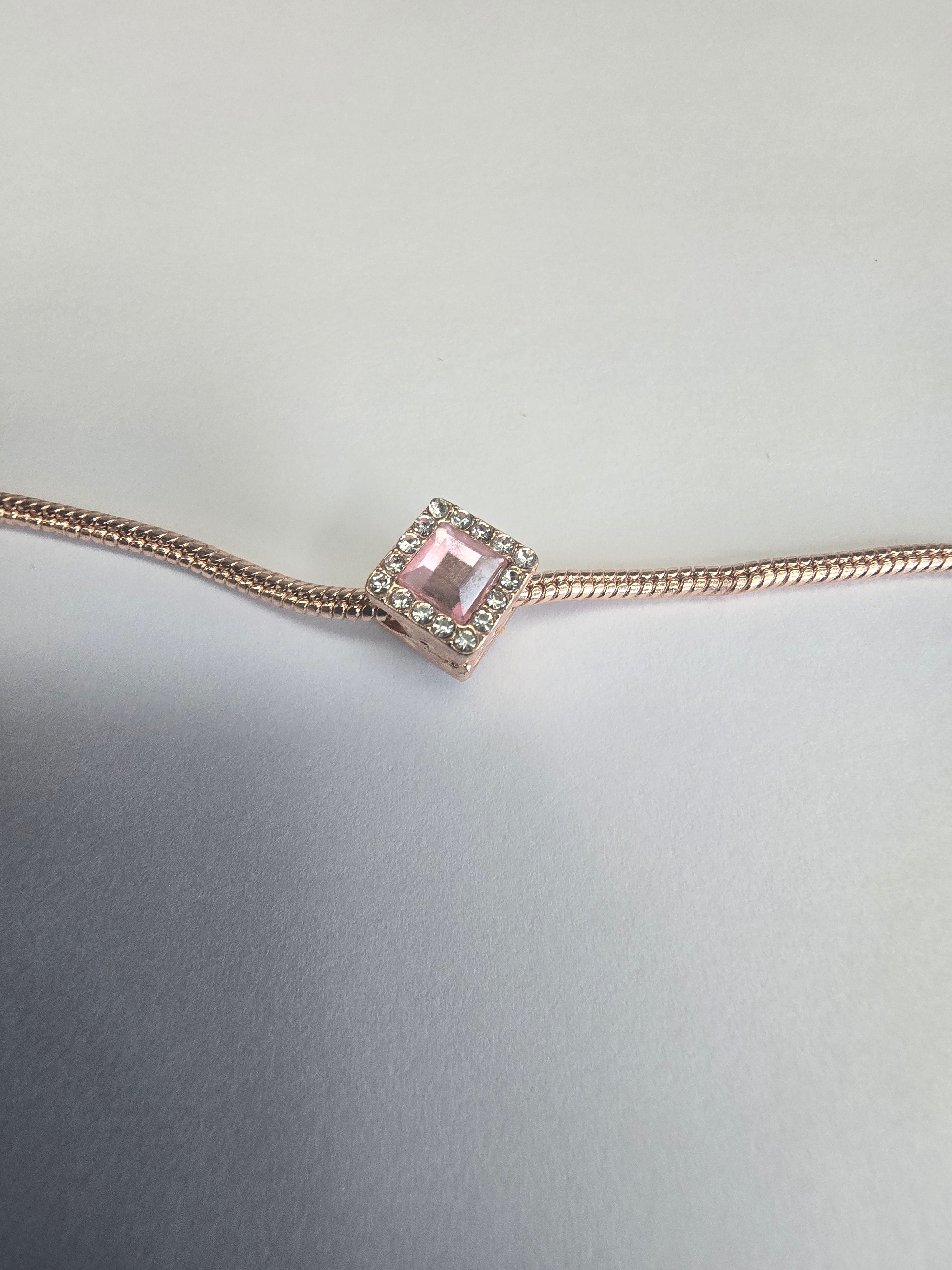 Rose Gold charm fits all charm bracelets
