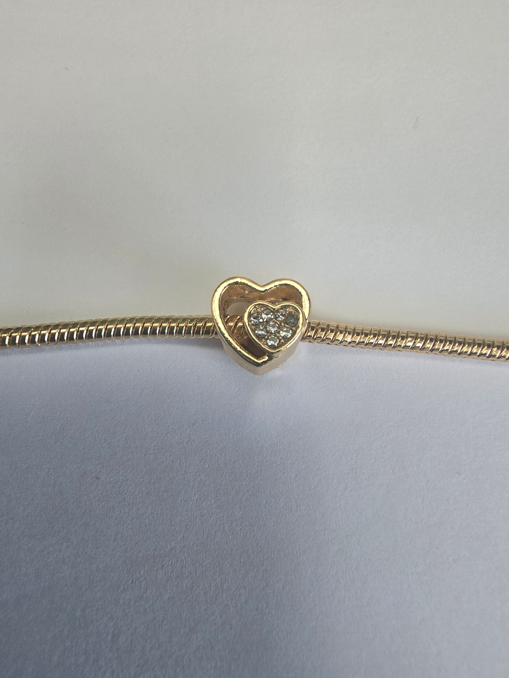 Gold charm fits all charm bracelets