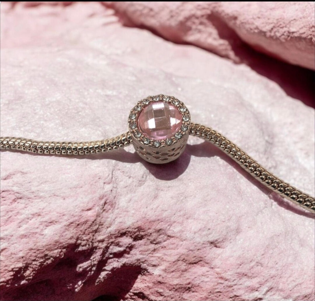 Rose Gold charm fits all charm bracelets