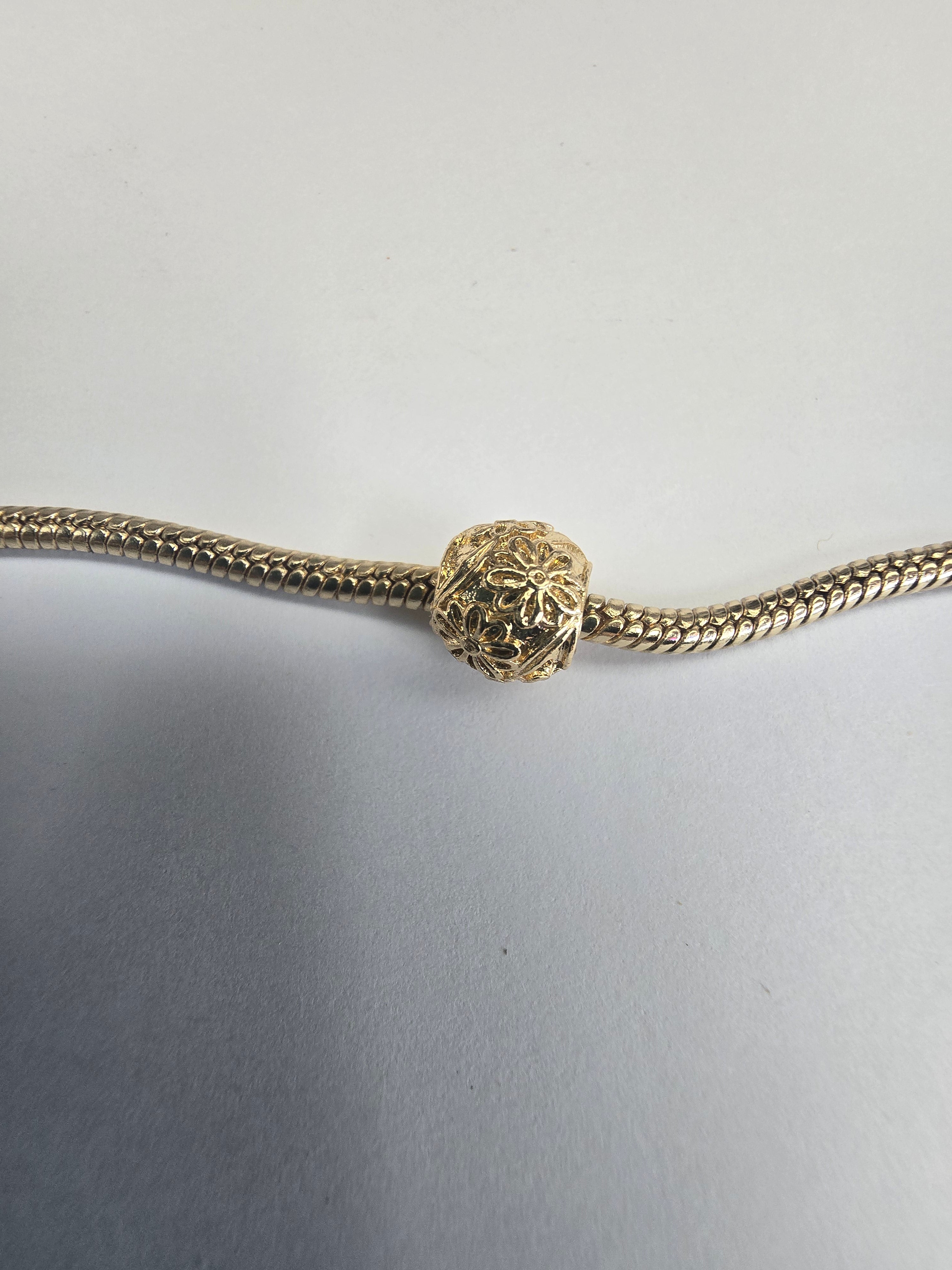 Gold charm fits all charm bracelets